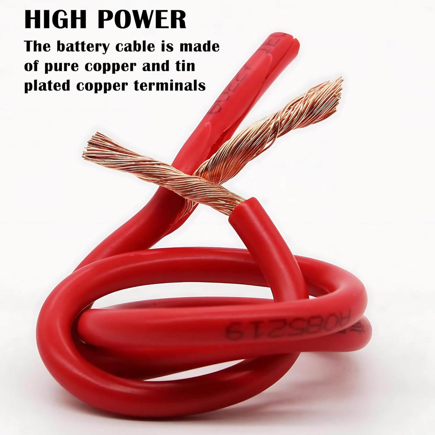 4 AWG Battery Cable,3FT Cables,With 5/16