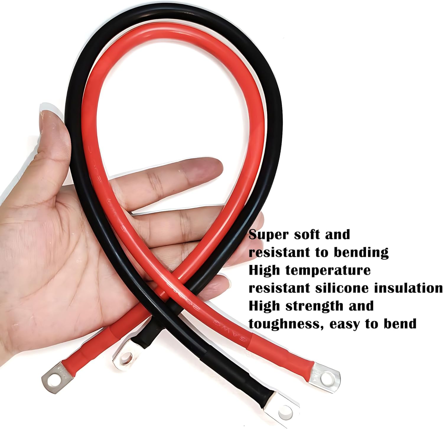 4 AWG Battery Cable,3FT Cables,With 5/16