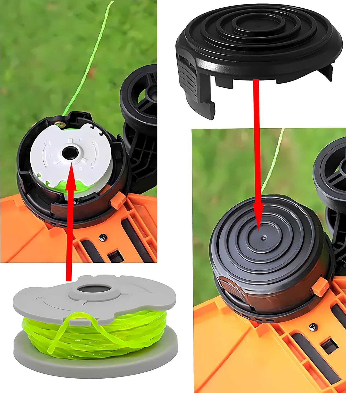 WA0014 Trimmer Line Replacement, for Worx WG168 WG184 WG190 WG191 Weed Eater String Edger - 20 ft 0.080