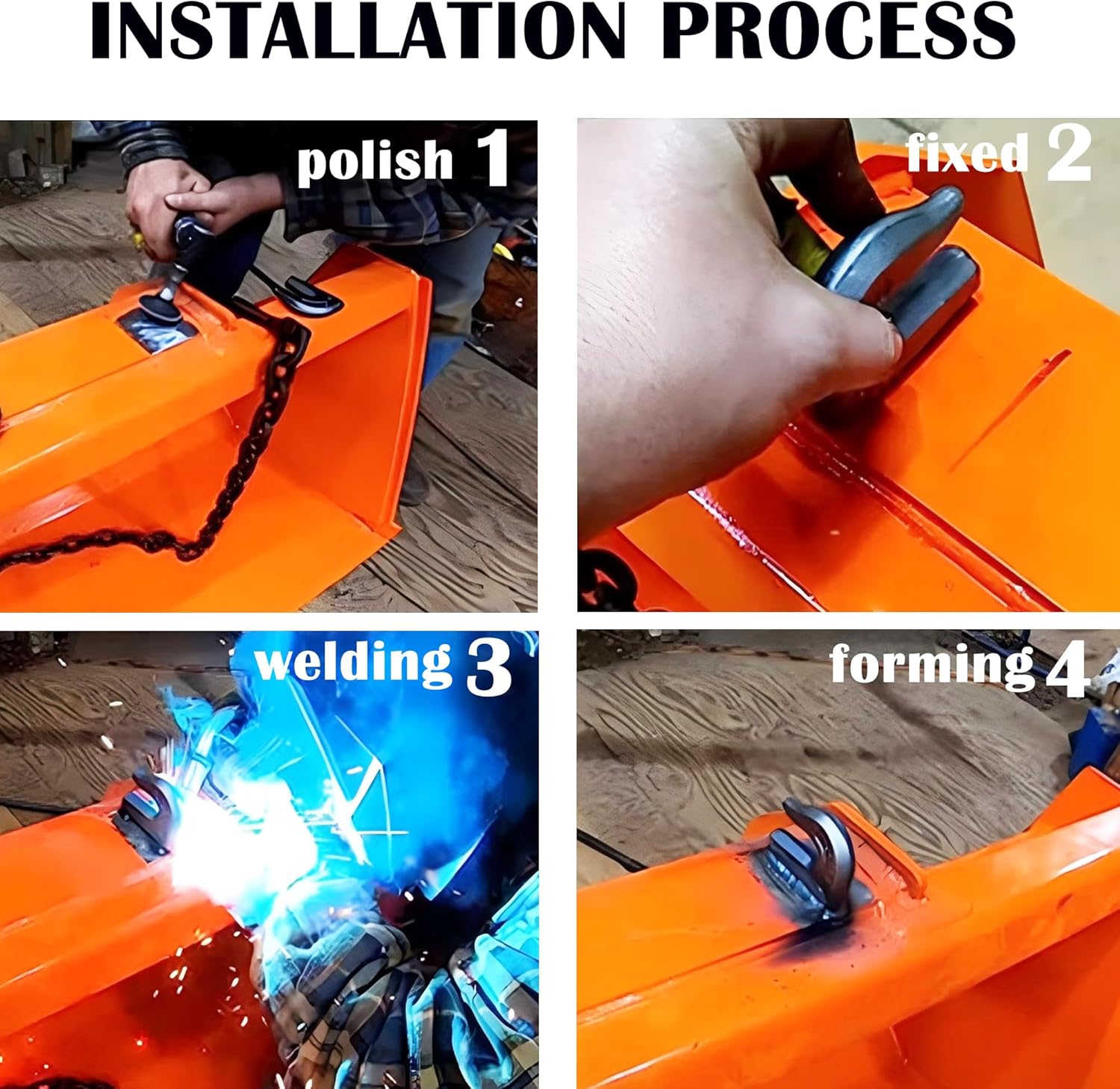 Weld On Grab Chain Hook,3/8