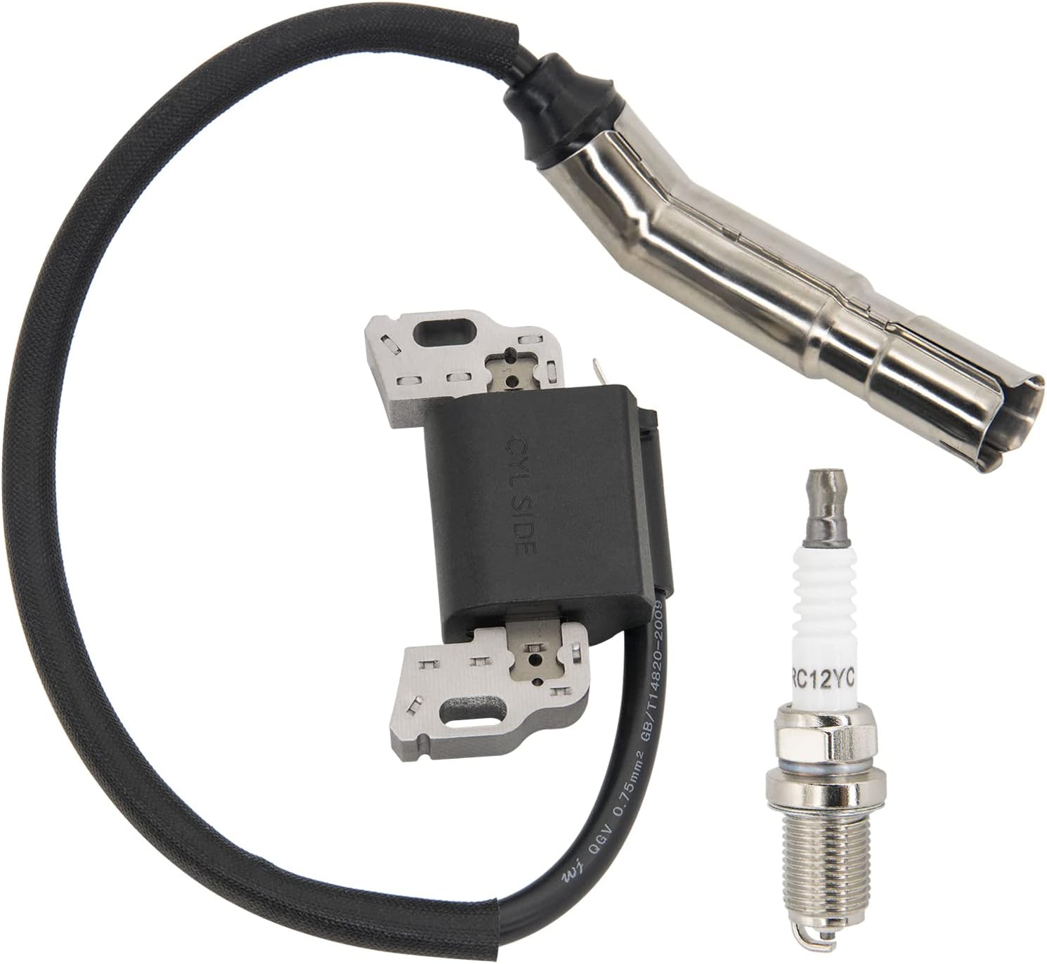 595304 Ignition Coil Magneto Armature, for BS 799650 592841 795315 17HP 17.5HP 19.5HP 20HP Intek OHV Engine Poulan Craftsman MTD Troy-Bilt Lawn Mower Engines Armature - - Image 1