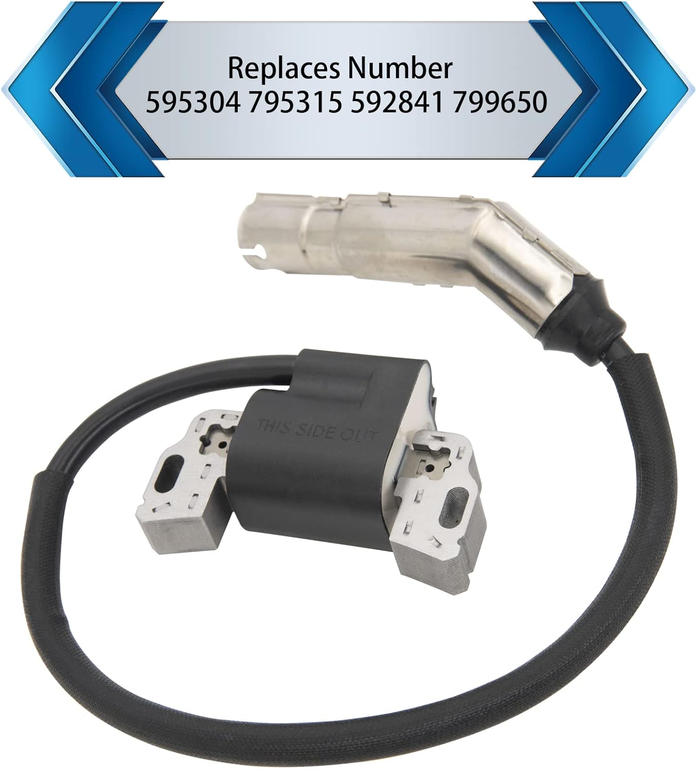 595304 Ignition Coil Magneto Armature, for BS 799650 592841 795315 17HP 17.5HP 19.5HP 20HP Intek OHV Engine Poulan Craftsman MTD Troy-Bilt Lawn Mower Engines Armature - - Image 3