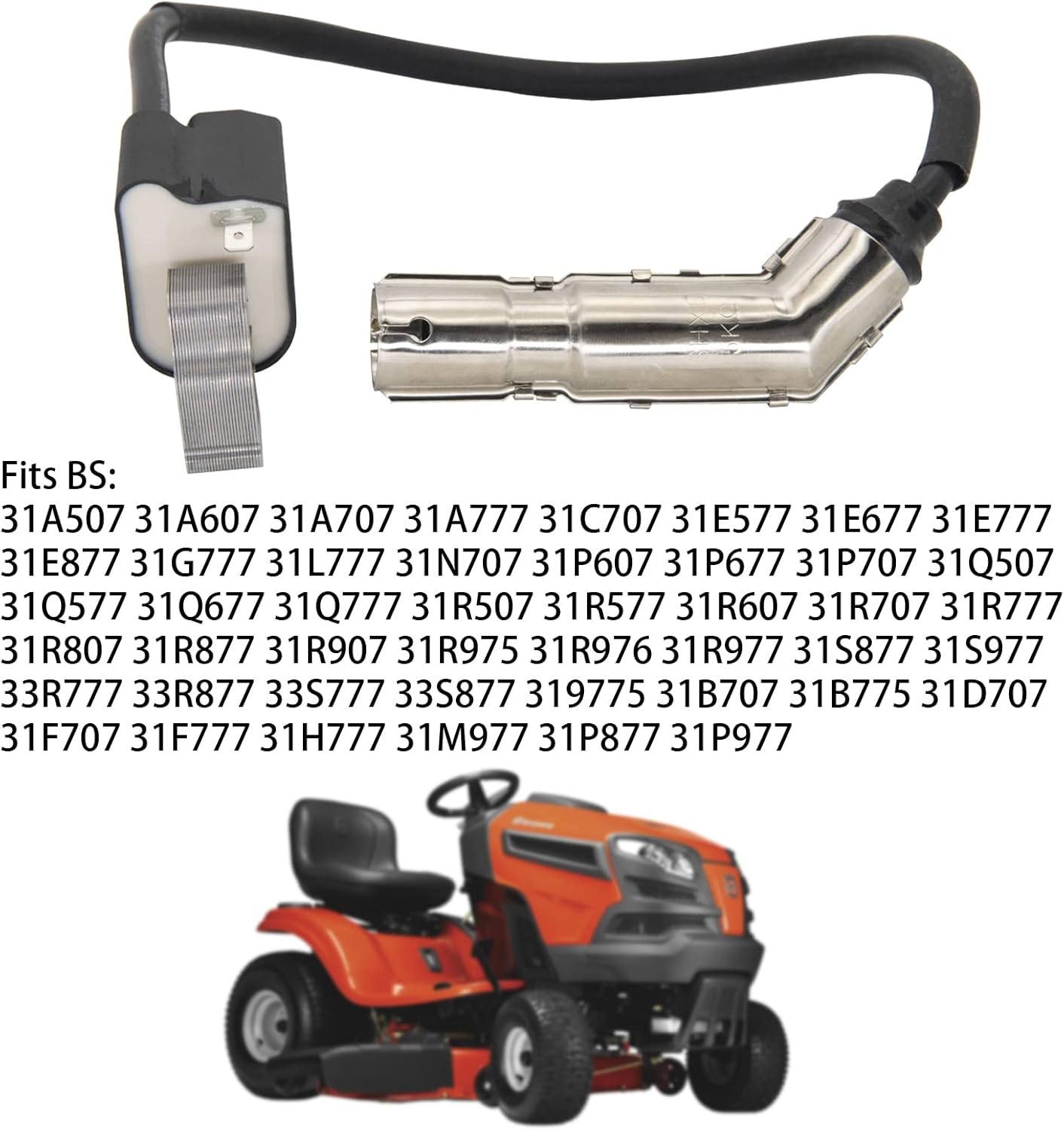 595304 Ignition Coil Magneto Armature, for BS 799650 592841 795315 17HP 17.5HP 19.5HP 20HP Intek OHV Engine Poulan Craftsman MTD Troy-Bilt Lawn Mower Engines Armature - - Image 5
