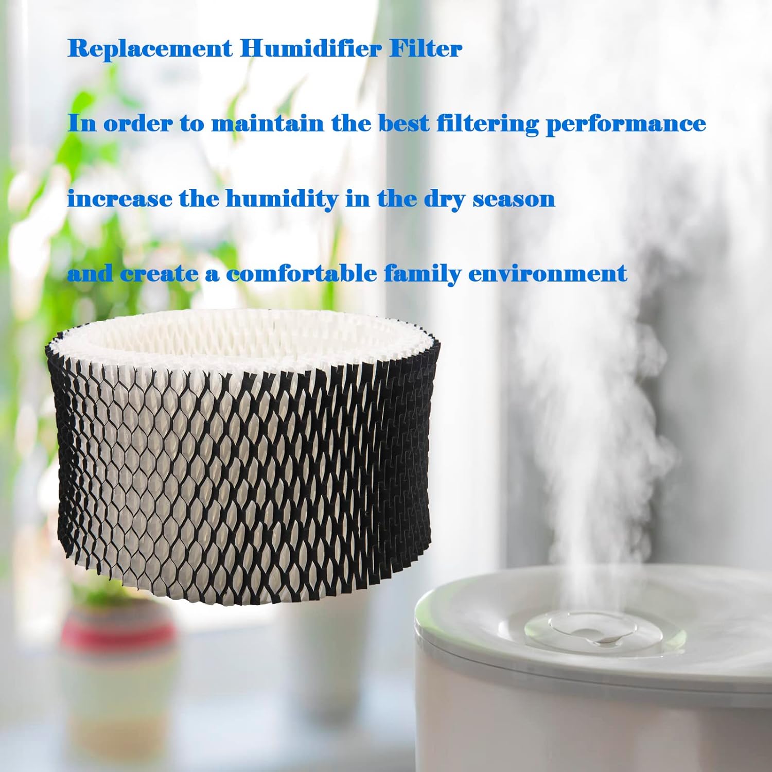 HWF62 Humidifier Filter Replacement, Compatible with for HWF62CS HWF62D SF212, Fits Sunbeam Models SCM1100, SCM1701, SCM1702, SCM1762(4 Pcs) - - Image 6