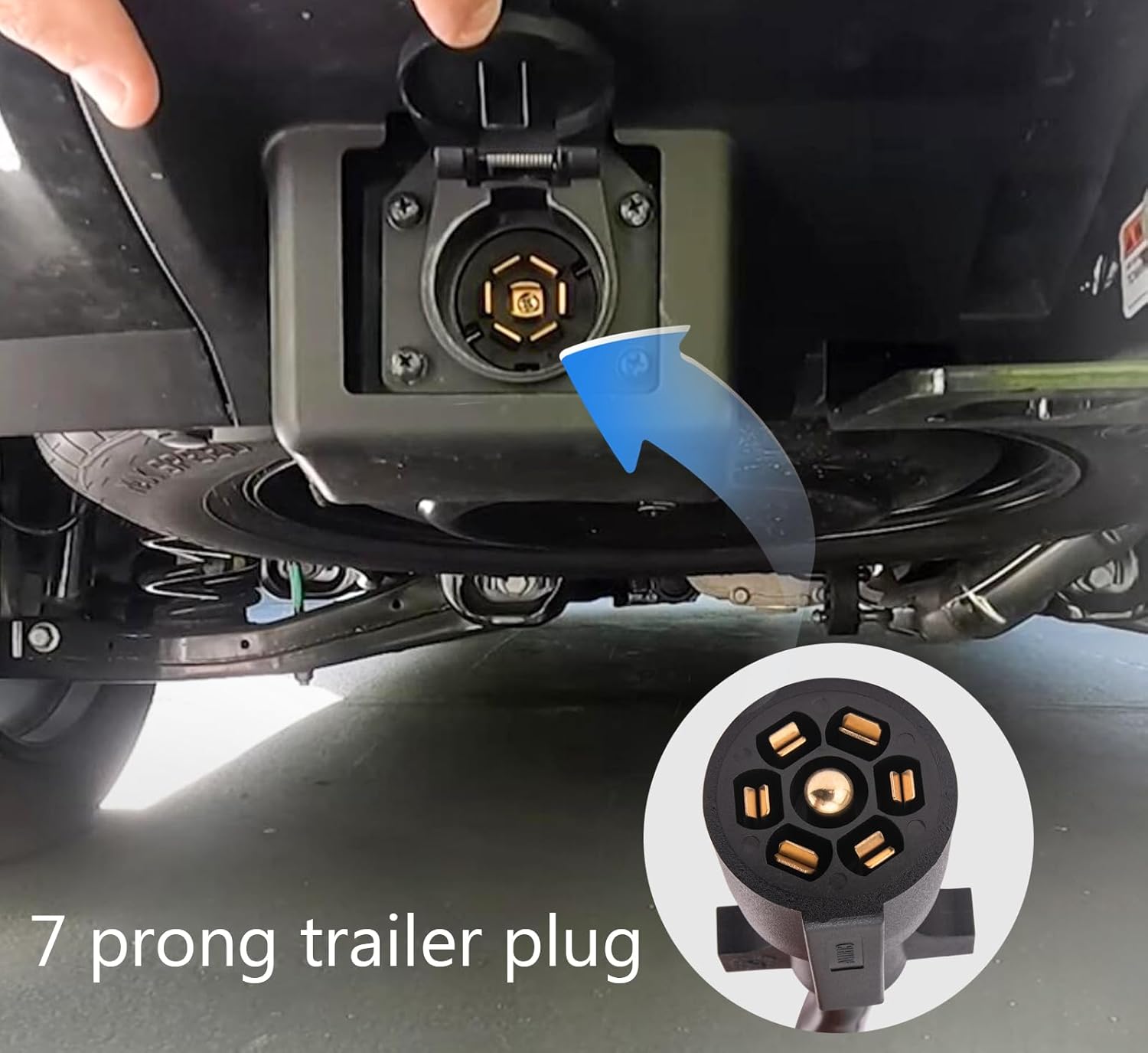 Trailer Wiring Harness,7 Pin Plug,7 Way Wire,6-Feet,Designed for RV Trailers, caravans, Food Vans and Other Towed Vehicles (6 FT) - 6 FT (No Box) - Image 6