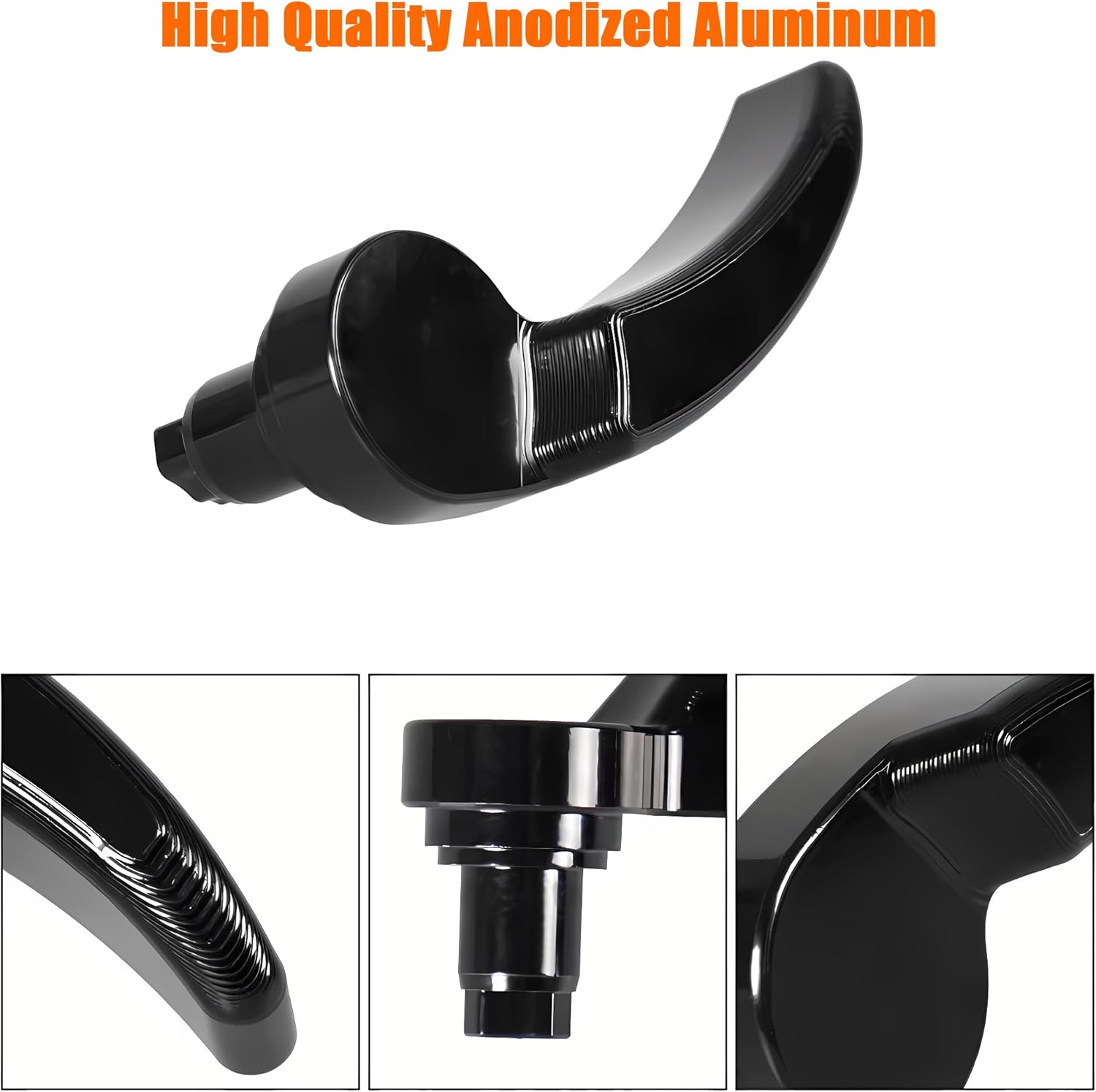 Harley Saddlebag Latches - Perfect Fit, Easy Installation Compatible for Touring Street Glide Electra Road King 2014-2023 (Black) Black - Image 2