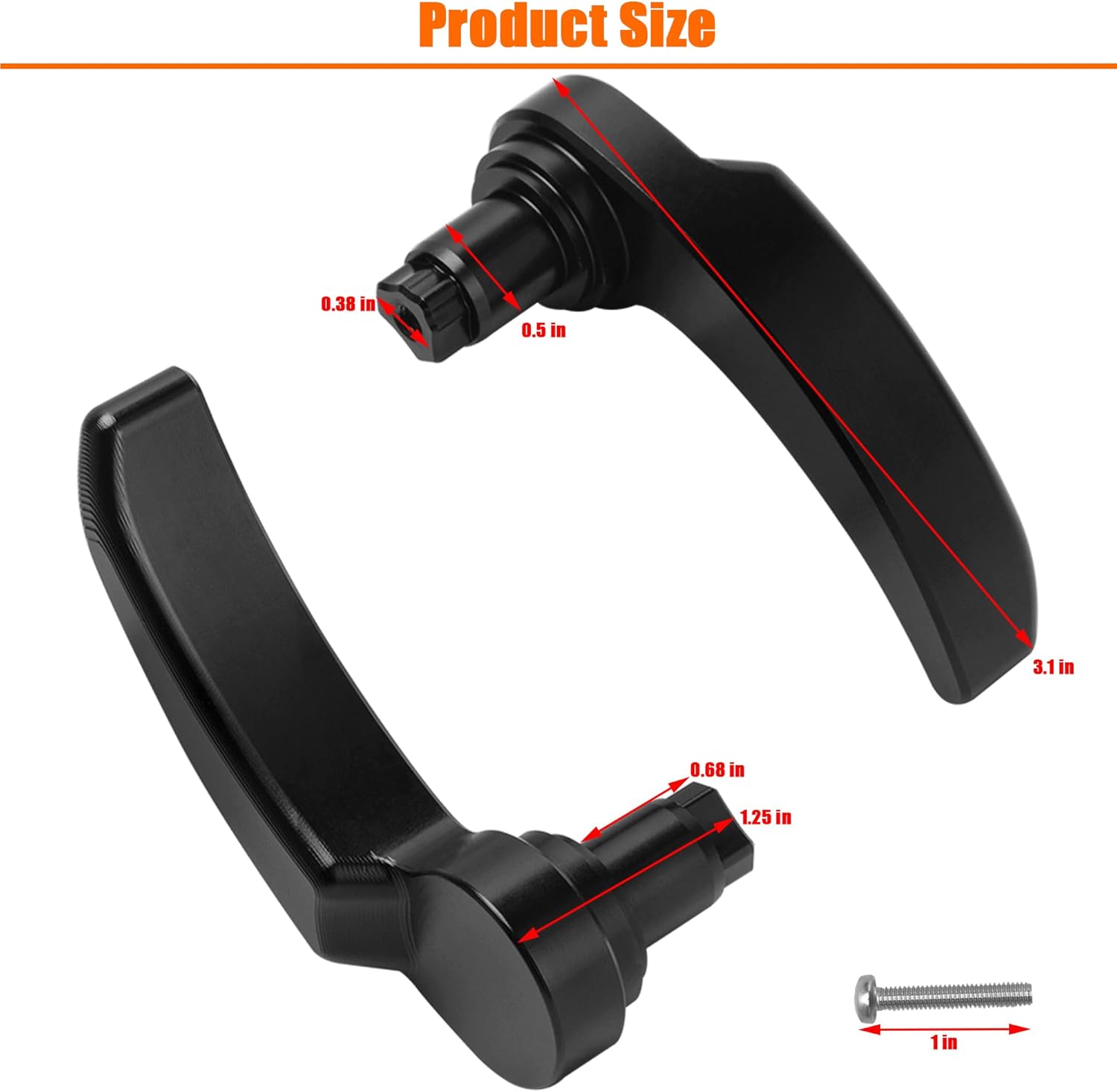 Harley Saddlebag Latches - Perfect Fit, Easy Installation Compatible for Touring Street Glide Electra Road King 2014-2023 (Black) Black - Image 6
