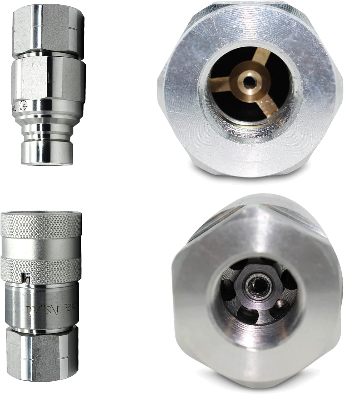 Flat Face Hydraulic Couplers,1/2