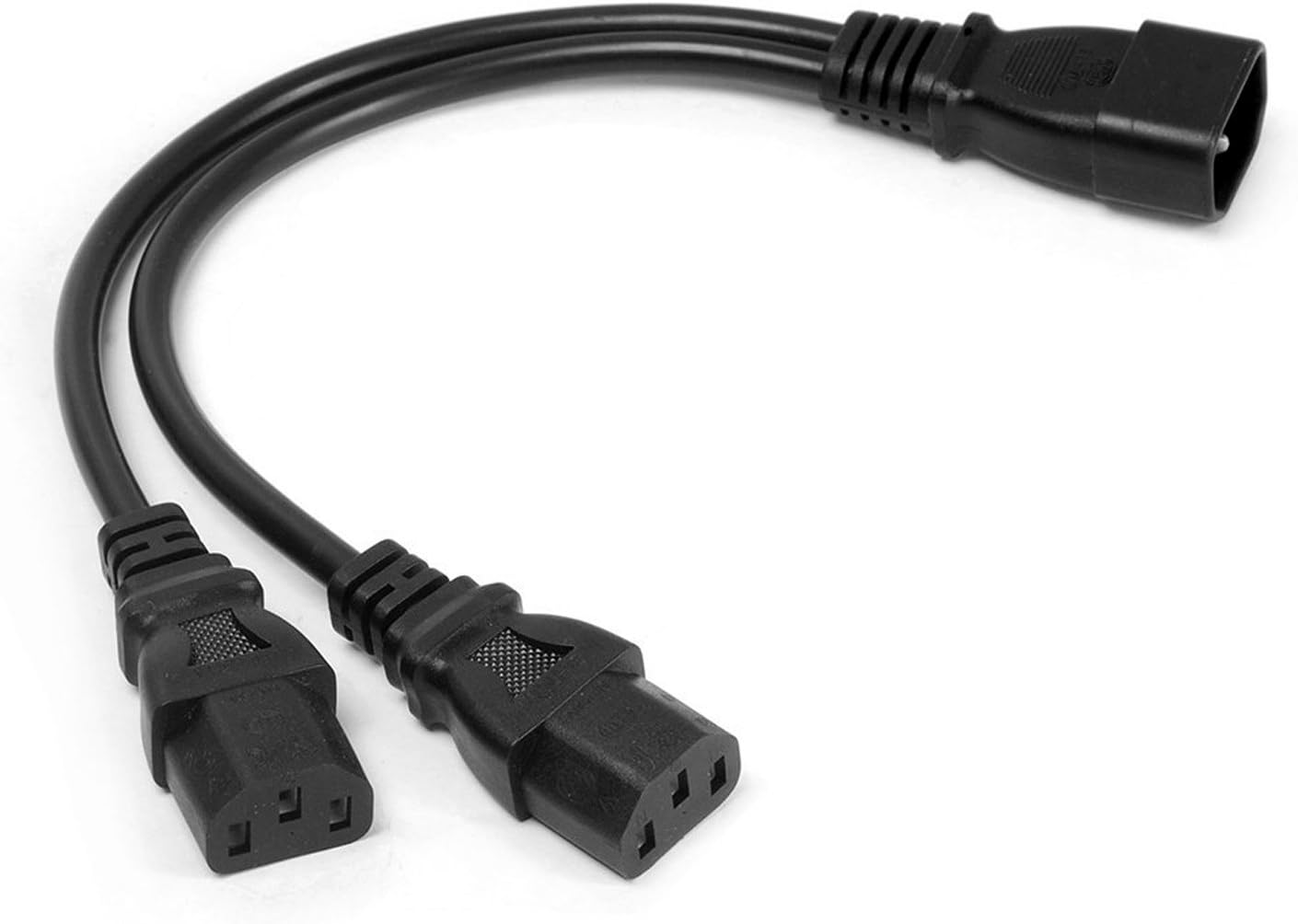 UPS Server Y Splitter C14 to 2 x C13 Power Extension Cable - Image 5
