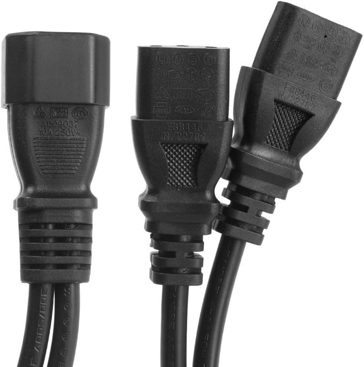 2Pack UPS Server Y Splitter C14 to 2 x C13 Power Adapter Cable Cord - Image 5