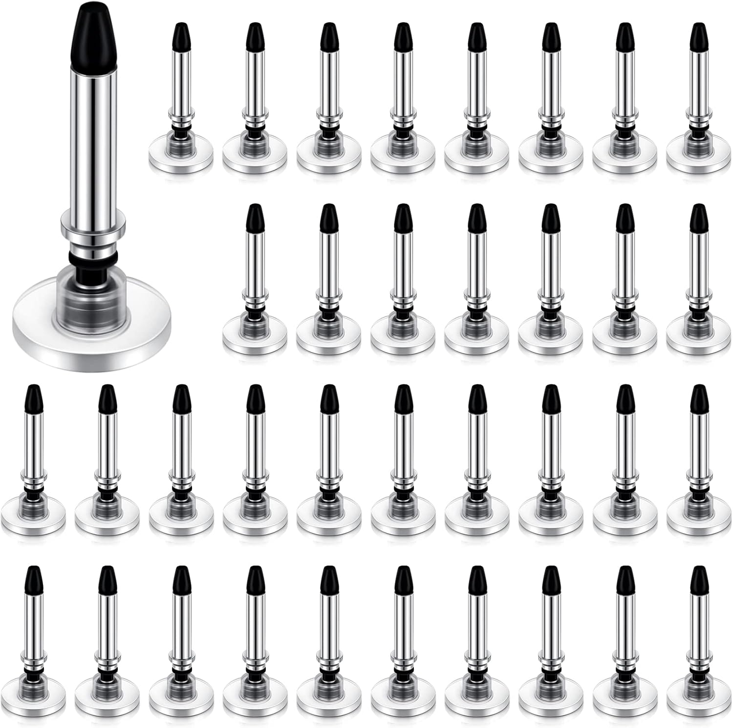 36 Pieces Stylus Pen Tips Replacement Only High Precision Replaceable Disc Tops Universal Round Shape Penpoint for Touch Screen Devices Daily Using Supplies - - Image 1
