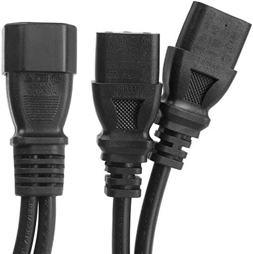 4-Pack UPS Server Y Splitter C14 to 2 x C13 Power Extension Cable - Image 4