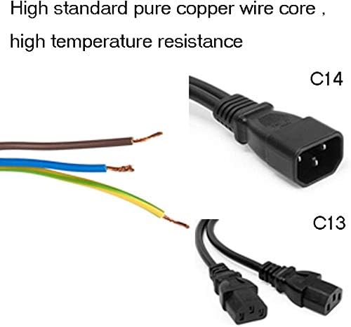 4-Pack UPS Server Y Splitter C14 to 2 x C13 Power Extension Cable - Image 6