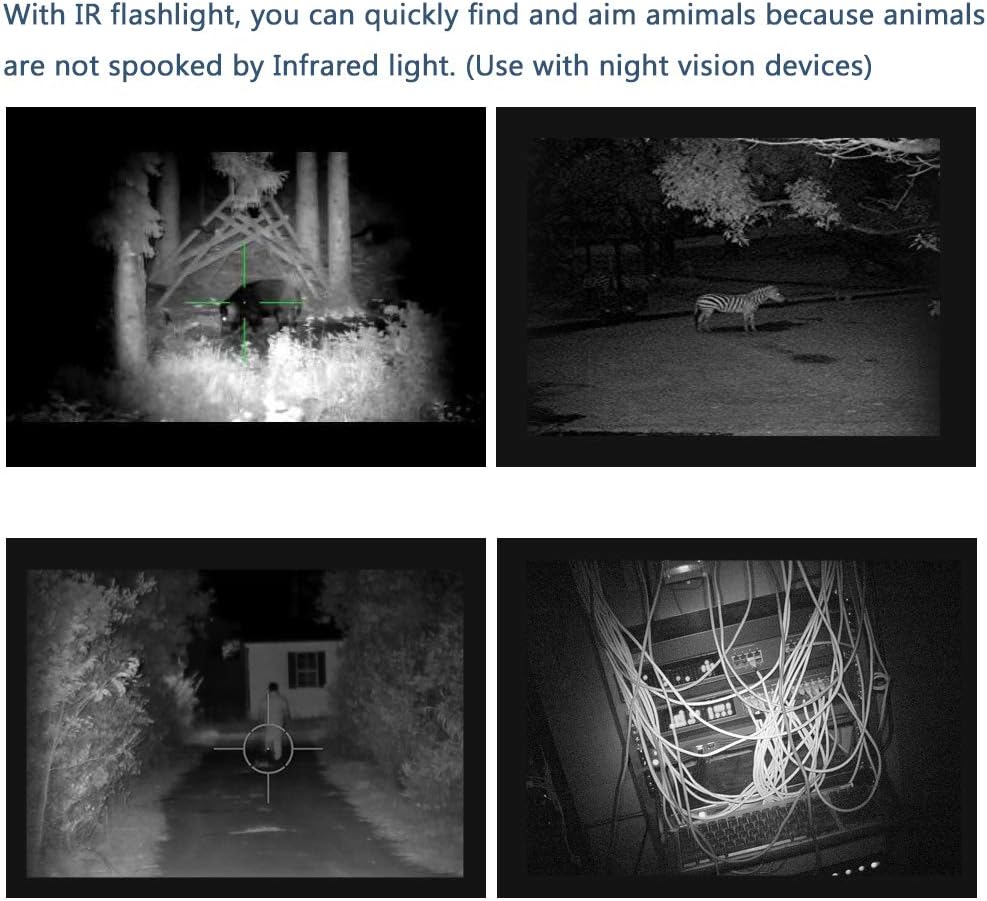 IR LED Illuminator Flashlight Zoomable 940nm Infrared Night - Image 3