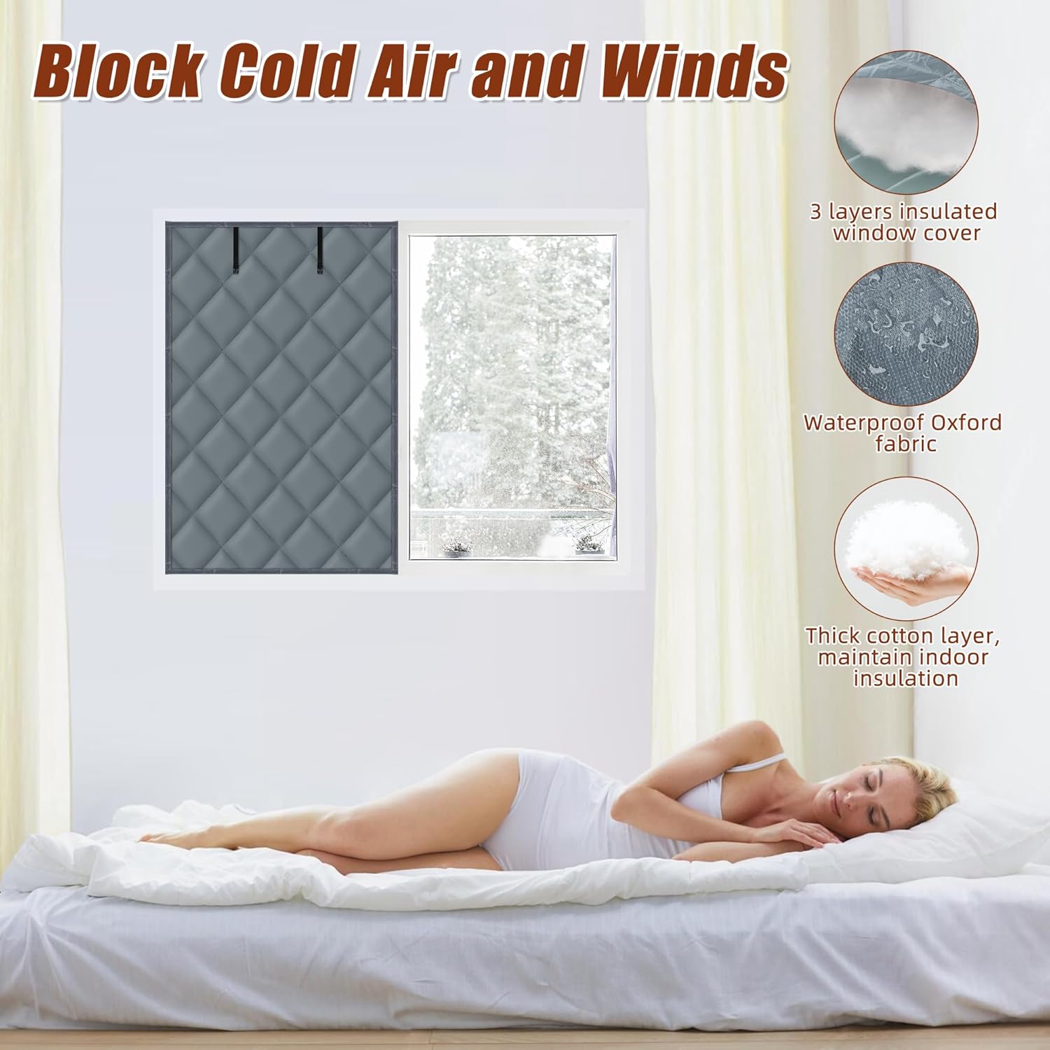 Window Insulation Kit for Winter, 3 Layer 26