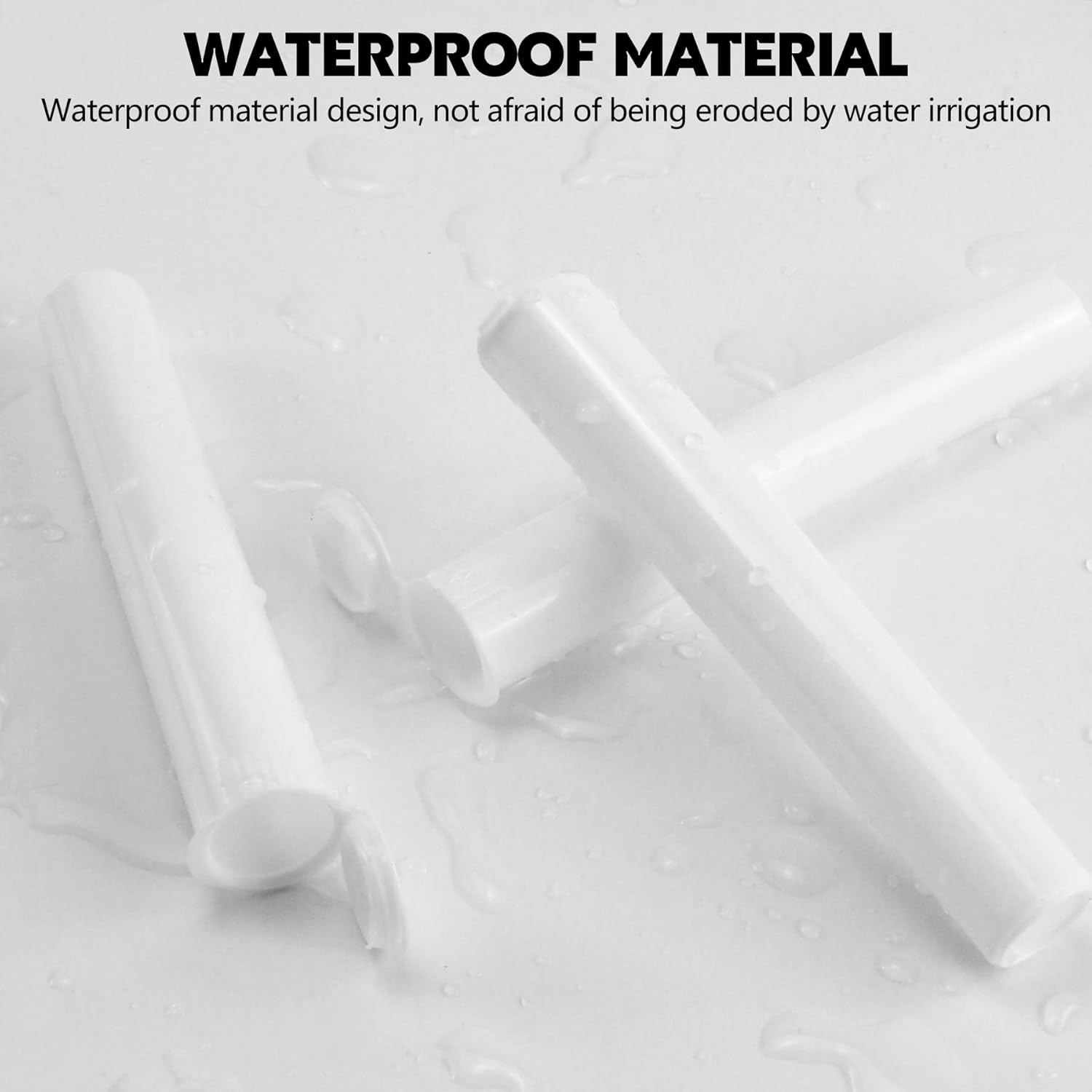 116mm 6pcs Waterproof Cigarette Storage Tubes Squeeze Bottles with Caps Airtight Sealing Plastic Container Protect Pre-Roll Cigarettes Cigarillos (White) - Image 3