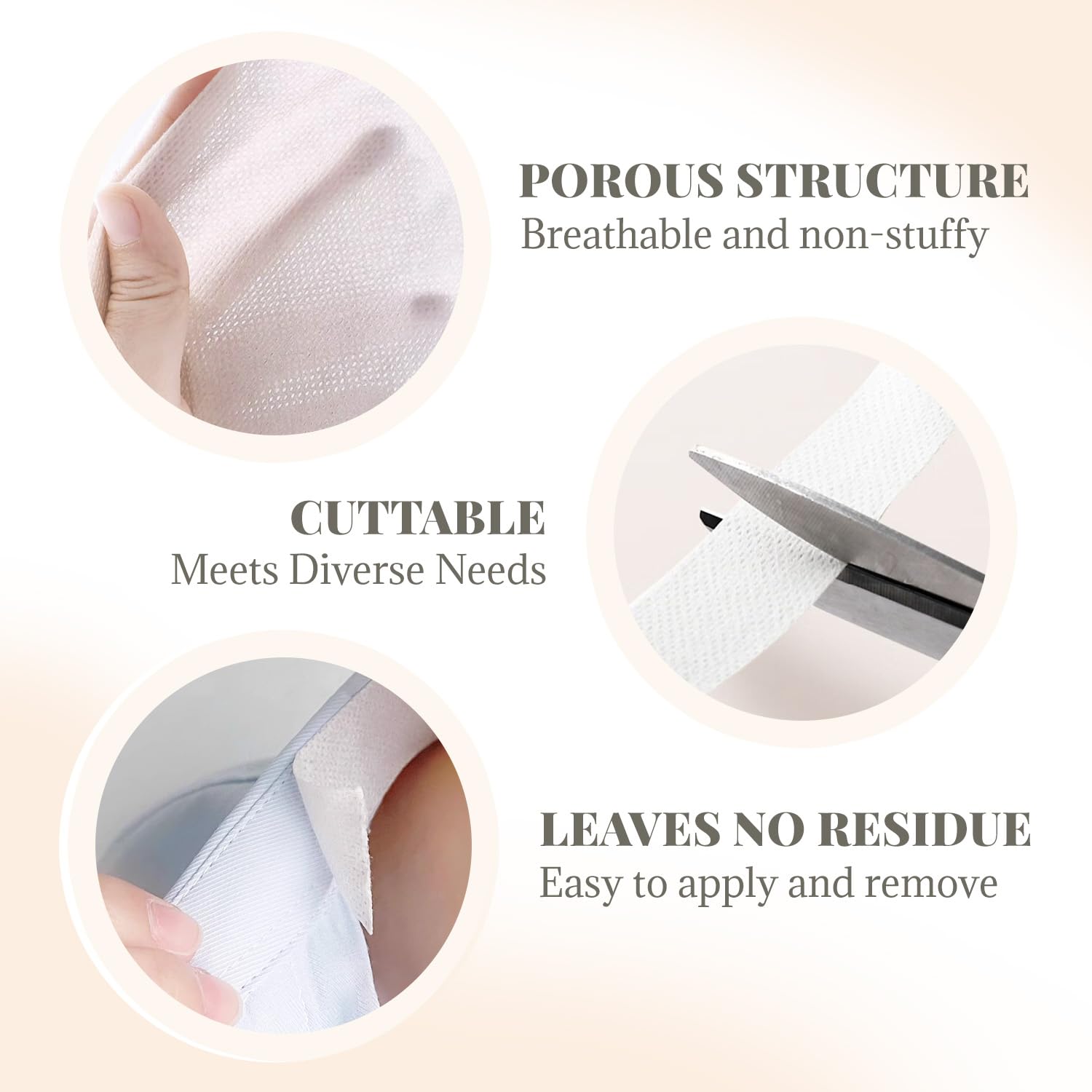 2 Rolls Collar Protector 2.5cm x 5m Invisible Self-Adhesive Sweat Pads for Shirt Collars & Hat Brims, Disposable Cutting Length Sweat-Absorbing Neckline Tape Neck Liner Against Stain - Image 3