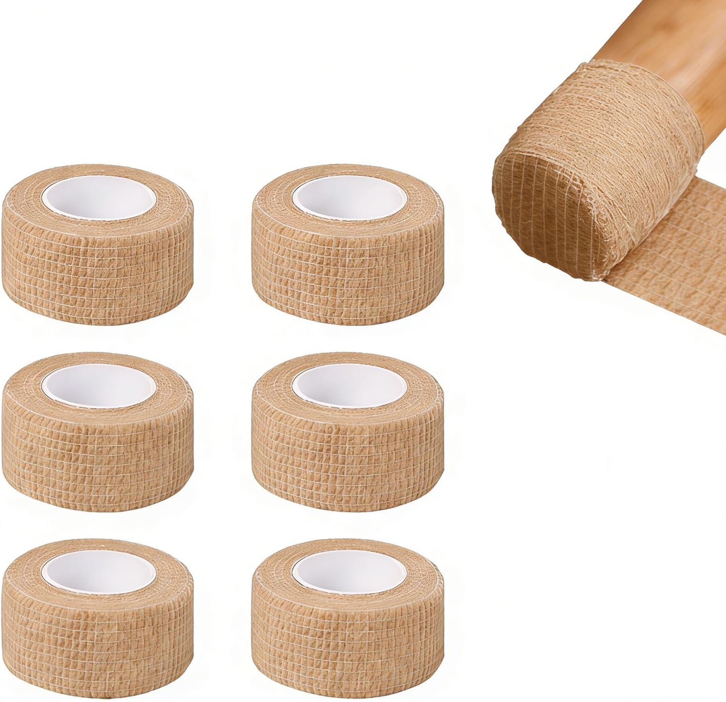 6 Rolls Floor Protector Pads for Chair Legs, Self-Adhesive Anti-Slip Furniture Tape 1
