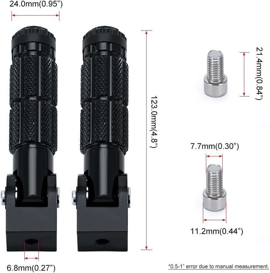 Motorcycle foot pegs, folding bicycle Universal M8 anti-slip motorcycle footrest, suitable for Super 73 S2/ZX/RX/R/S Adventure - Image 2