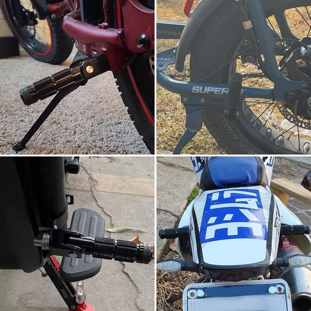 Motorcycle foot pegs, folding bicycle Universal M8 anti-slip motorcycle footrest, suitable for Super 73 S2/ZX/RX/R/S Adventure - Image 6