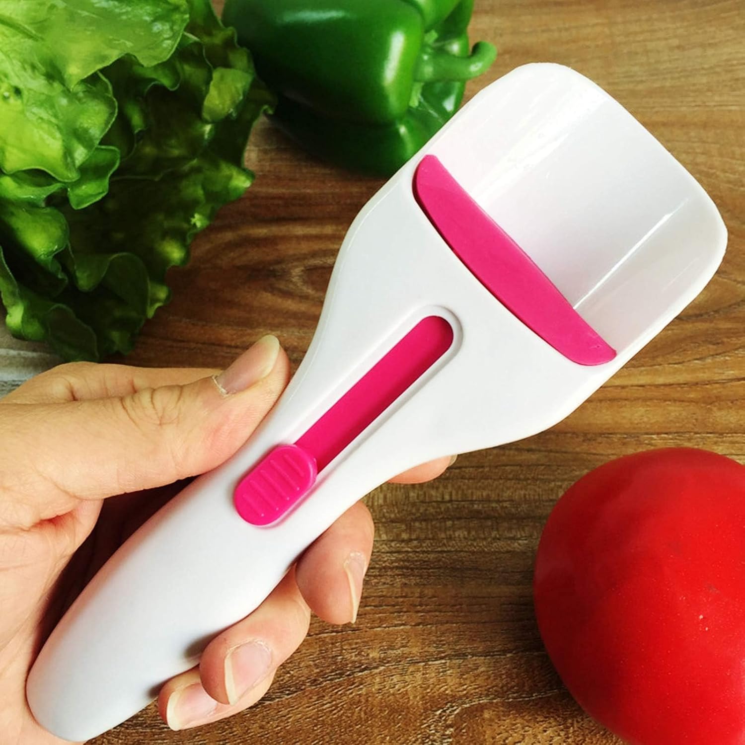 Cupcake Batter Scoop, Scoop Dispenser Sliding Button Baking Cake Dispensing Spoon for Baking, Pastry & Decorating - Image 8