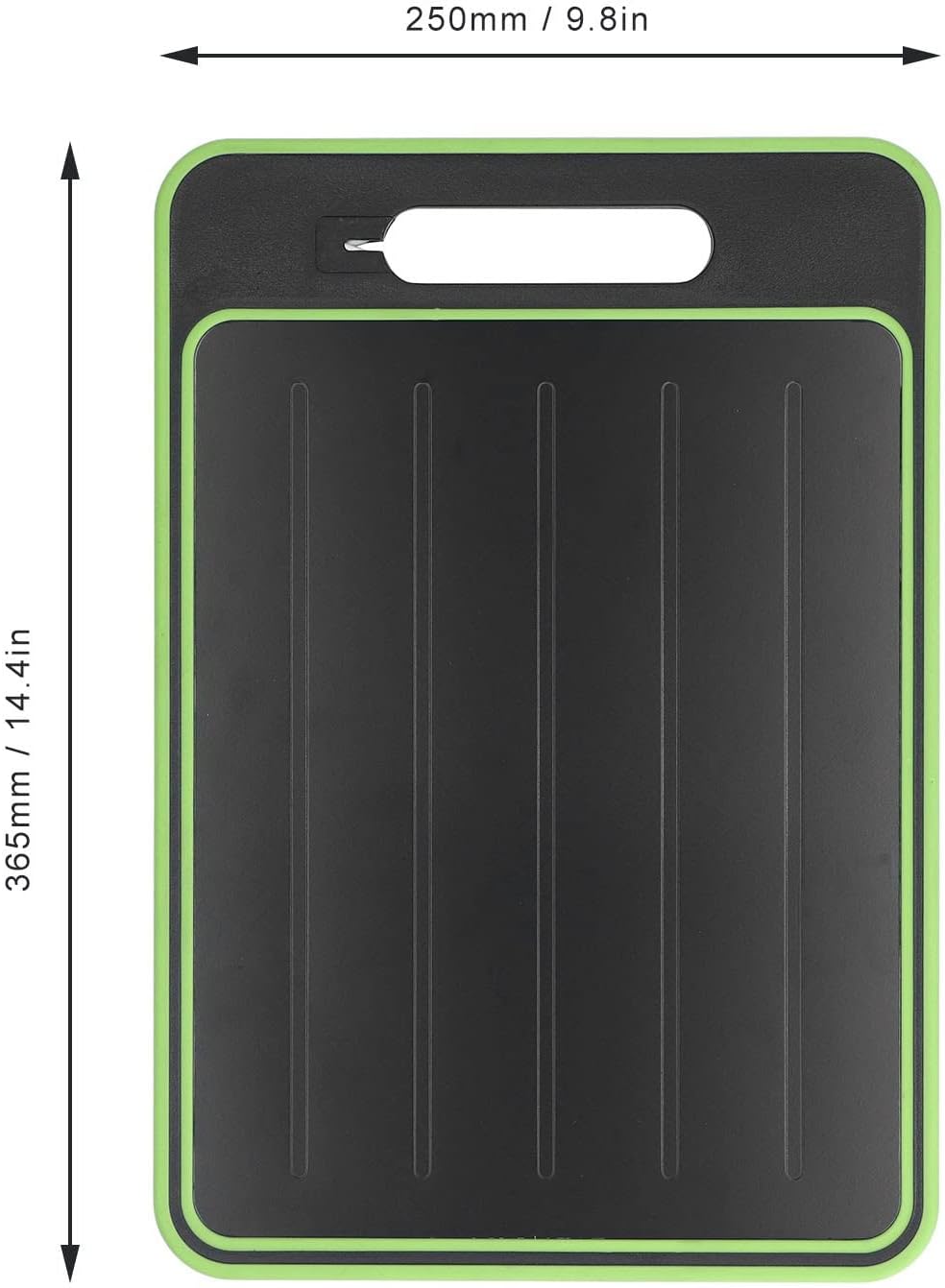 2 in 1 Defrosting Tray, Defrost Cutting Board with Knife Sharpener, Thawing Tray for Frozen Meat, Double Sided Sharpener - Image 3