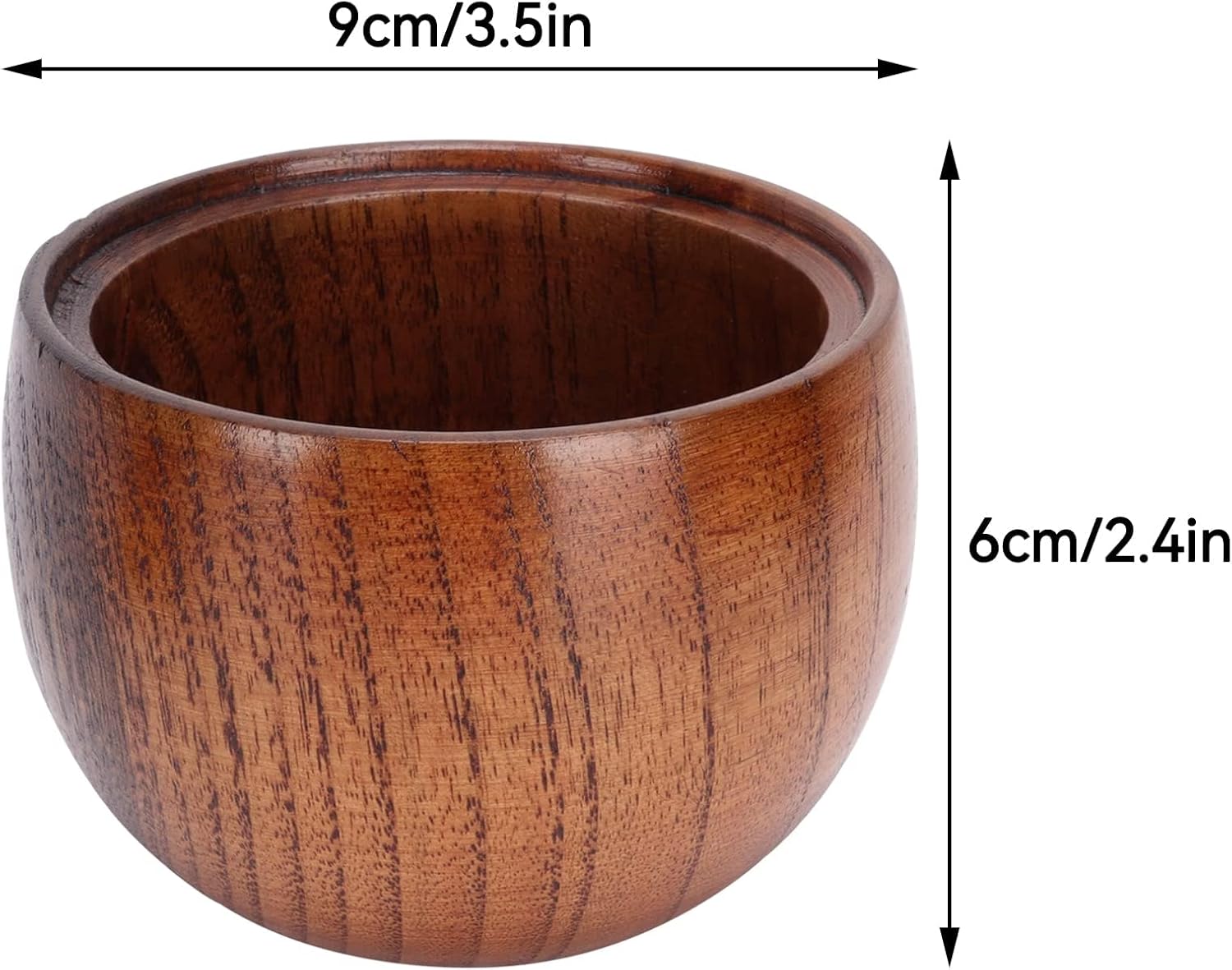 2 Pack Sugar Bowl with Lid and Spoon, Coffee Container Set Wooden Condiment Pot Decorative Storage Seasoning for Bar Table, Kitchen, Countertop - Image 4