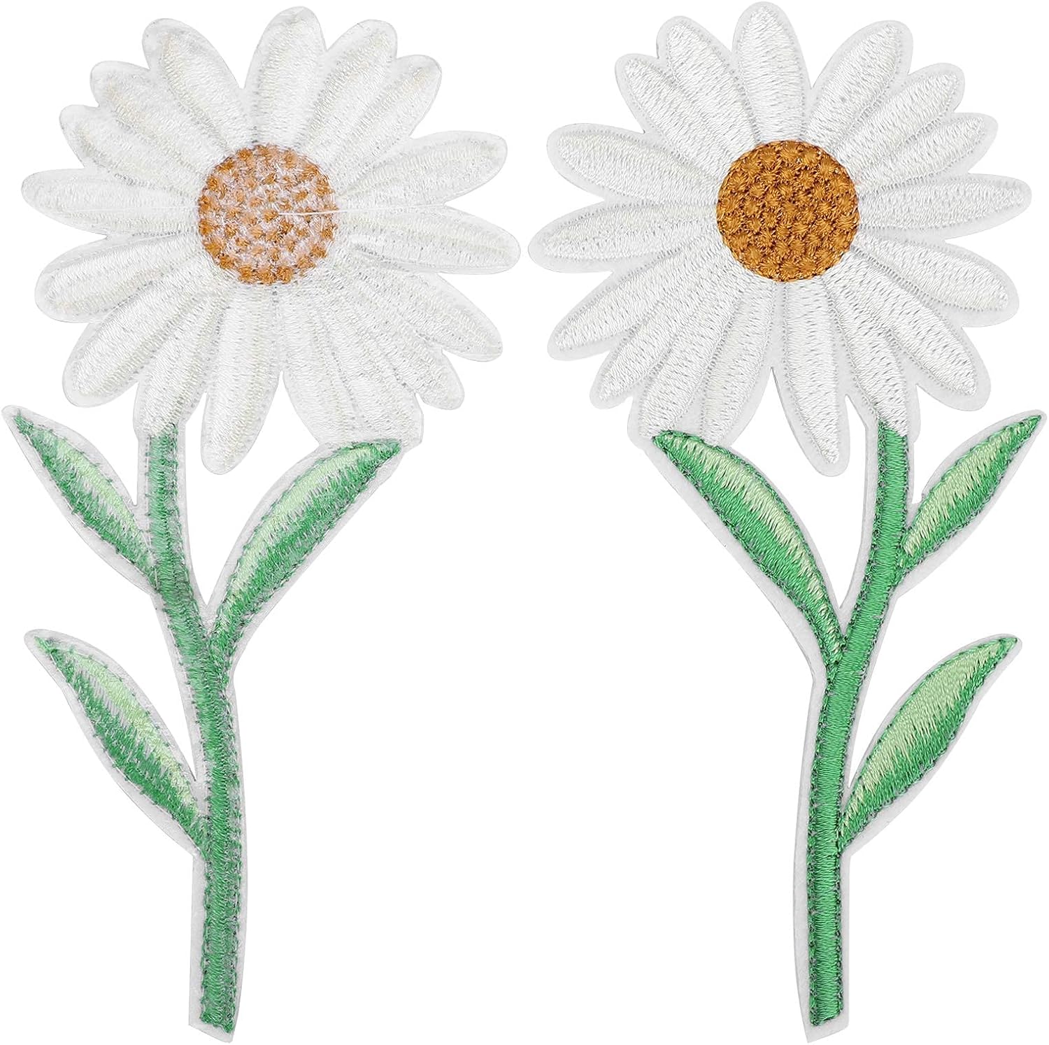 10PCS Flower Patches, Daisy Iron on Patches Embroidered Applique Sewing Patch DIY Decoration for Bags, Jackets, Jeans, Clothes - Image 8