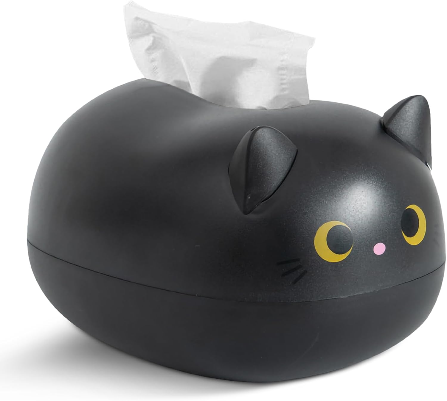 Cat Tissue Dispenser, Cartoon Toilet Paper Holder Dispenser Box with 2 Toothpick for Car Home Bathroom Kitchen Office - Image 1