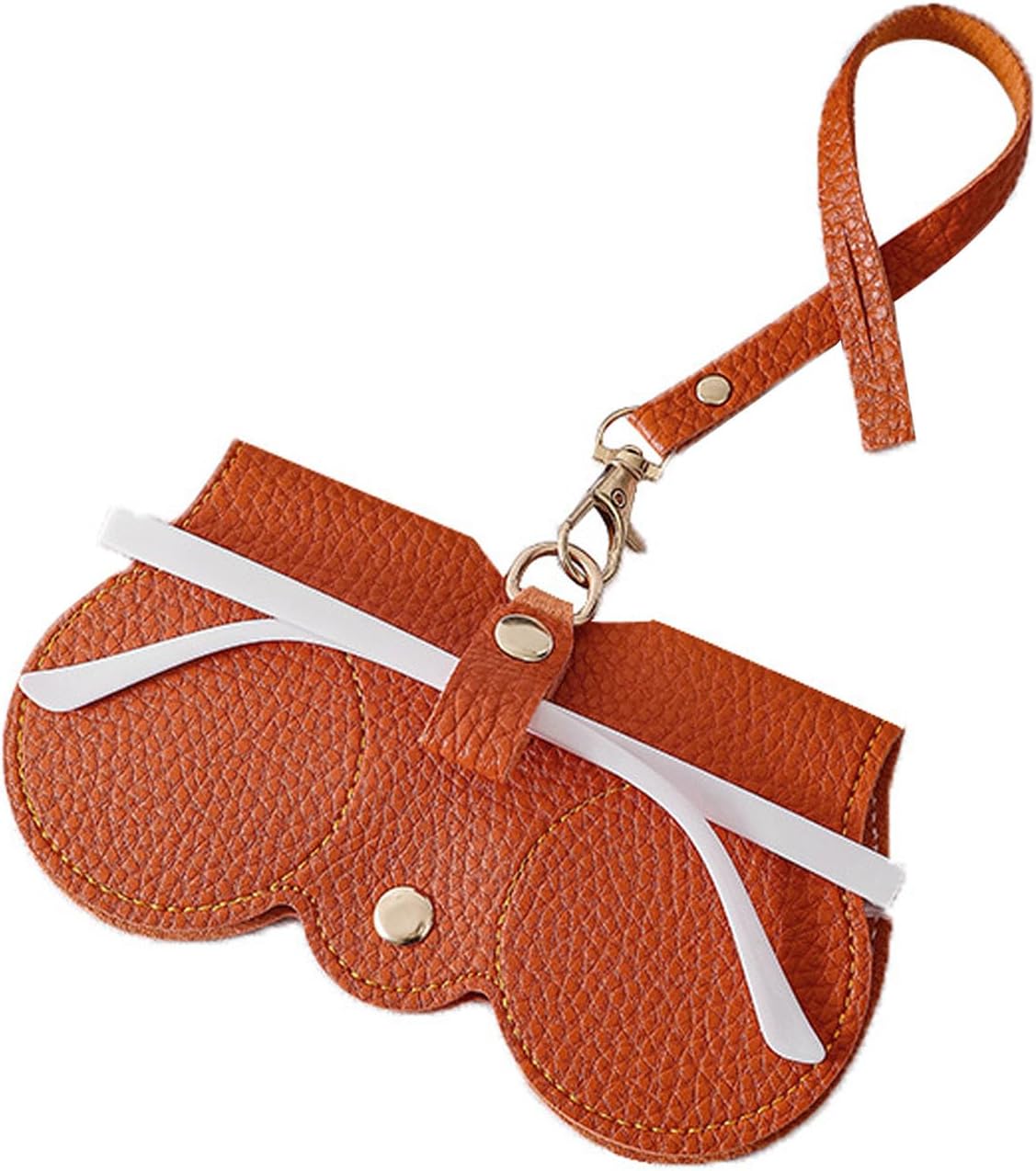 Leather Sunglasses Bag, Soft Case Portable Glasses Cute Eyeglass Pouch for Women Men Girls - Image 7