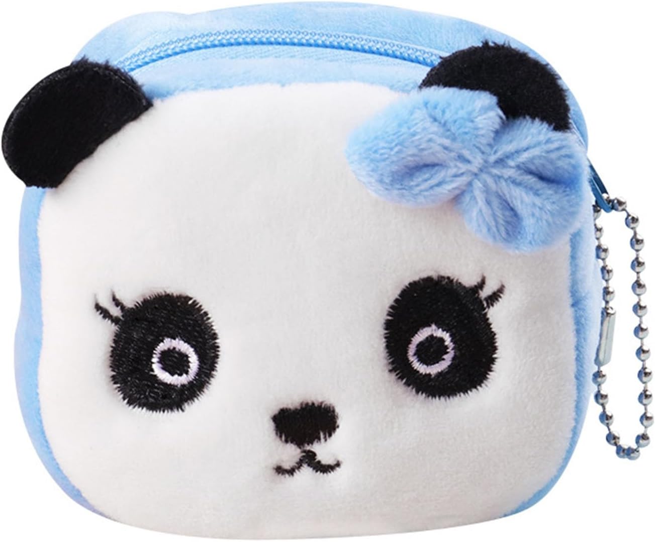2Pcs Kawaii Animal Wallet, Cartoon Panda Specie Purses Plush Purse Wallet Small Accessories for Girls Handbag - Image 1