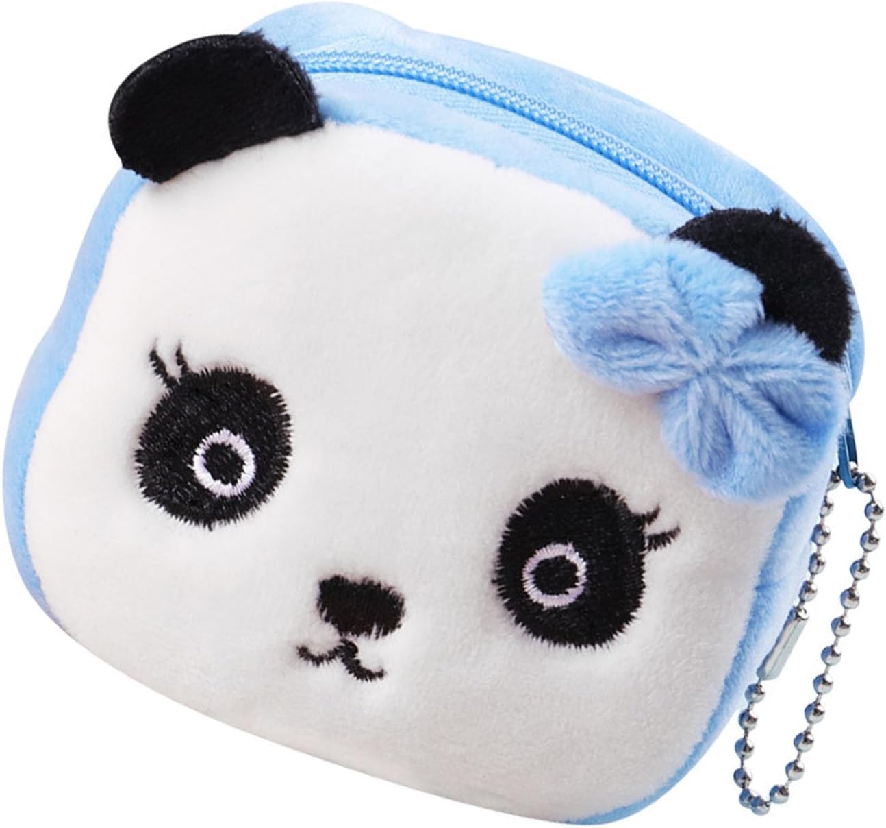 2Pcs Kawaii Animal Wallet, Cartoon Panda Specie Purses Plush Purse Wallet Small Accessories for Girls Handbag - Image 4