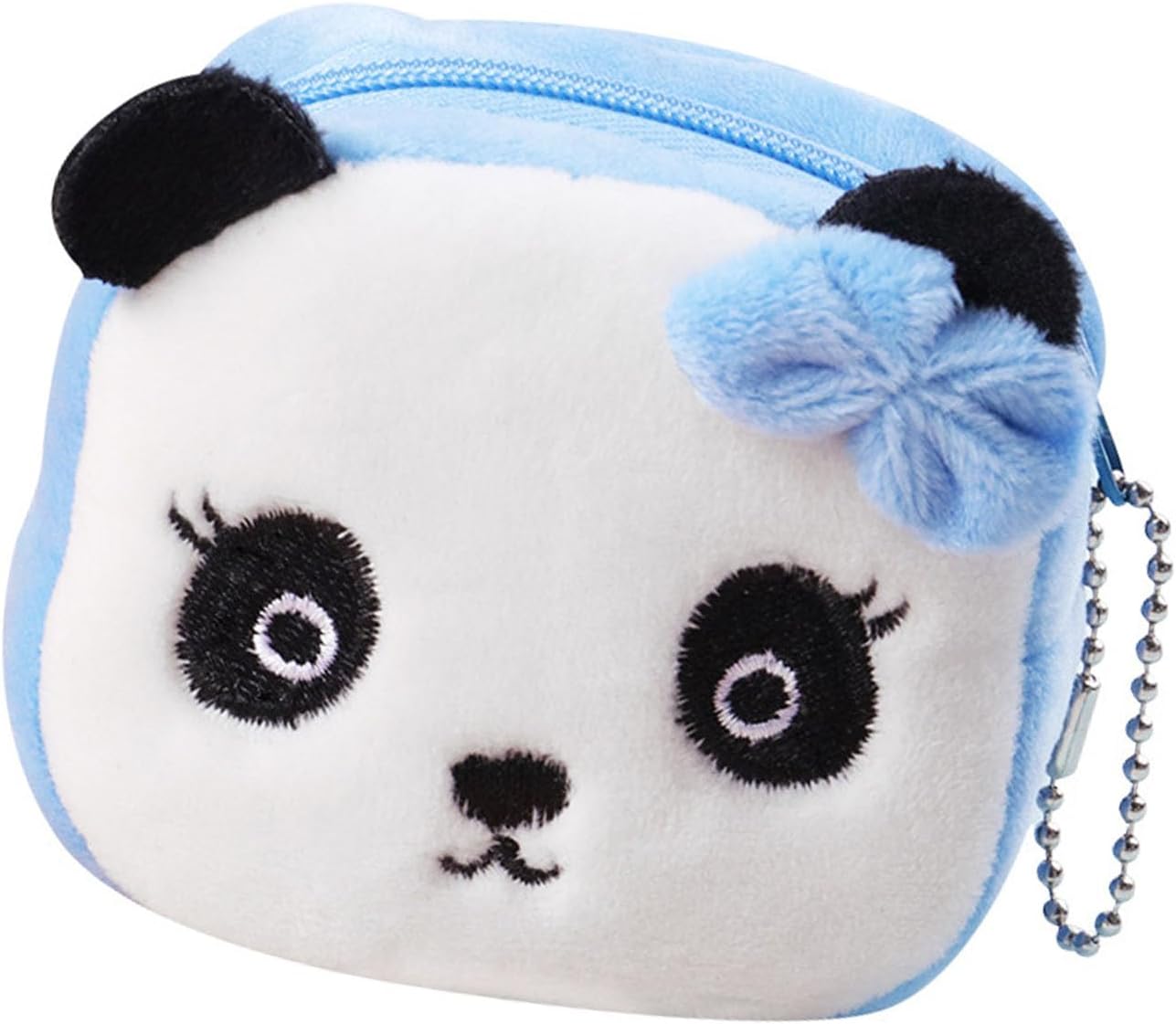 2Pcs Kawaii Animal Wallet, Cartoon Panda Specie Purses Plush Purse Wallet Small Accessories for Girls Handbag - Image 7