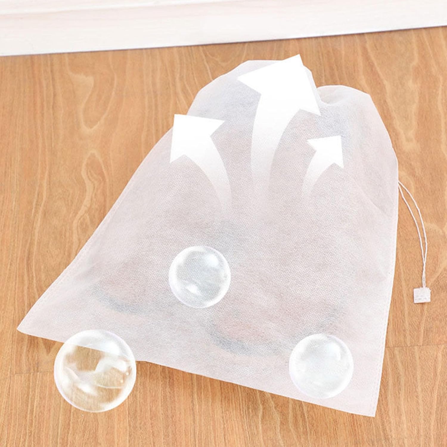 Clear Shoe Bag, Shoes Drawstring Bag Storage Protector Travel Covers for Packing(Middle) - Image 2