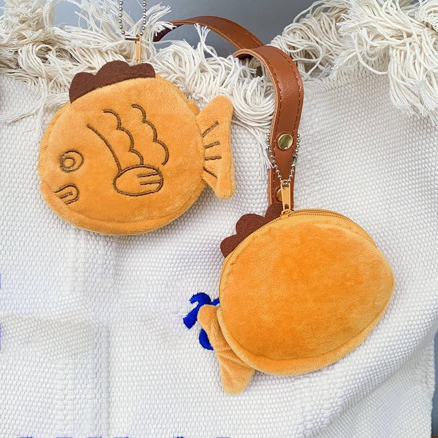 2Pcs Kawaii Animal Wallet, Cartoon Specie Purses Portable Small Plush Change Wallet Purse Accessories for Kids Boys Girls - Image 4