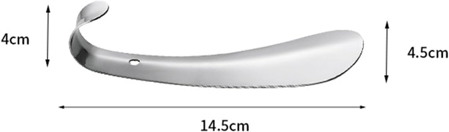 Metal Shoe Horn, Travel Horn Stainless Steel Helper Stick Portable Horns Spoon for Women - Image 4