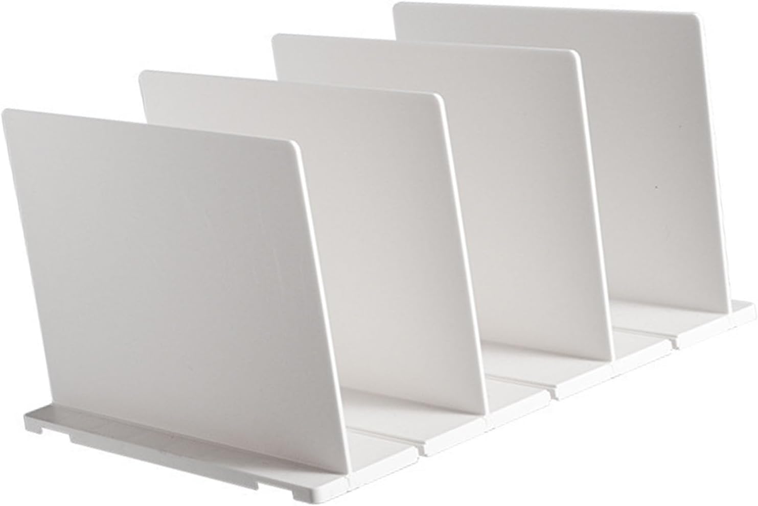 Shelf Divider for Closet, White Purse Organizer Adjustable Storage Handbag Organizers Closets Bookshelf Separator Dividers - Image 6