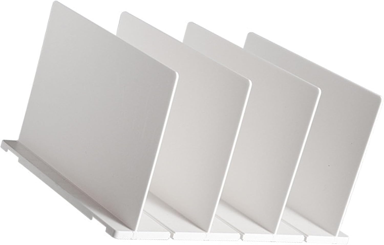 Shelf Divider for Closet, White Purse Organizer Adjustable Storage Handbag Organizers Closets Bookshelf Separator Dividers - Image 7
