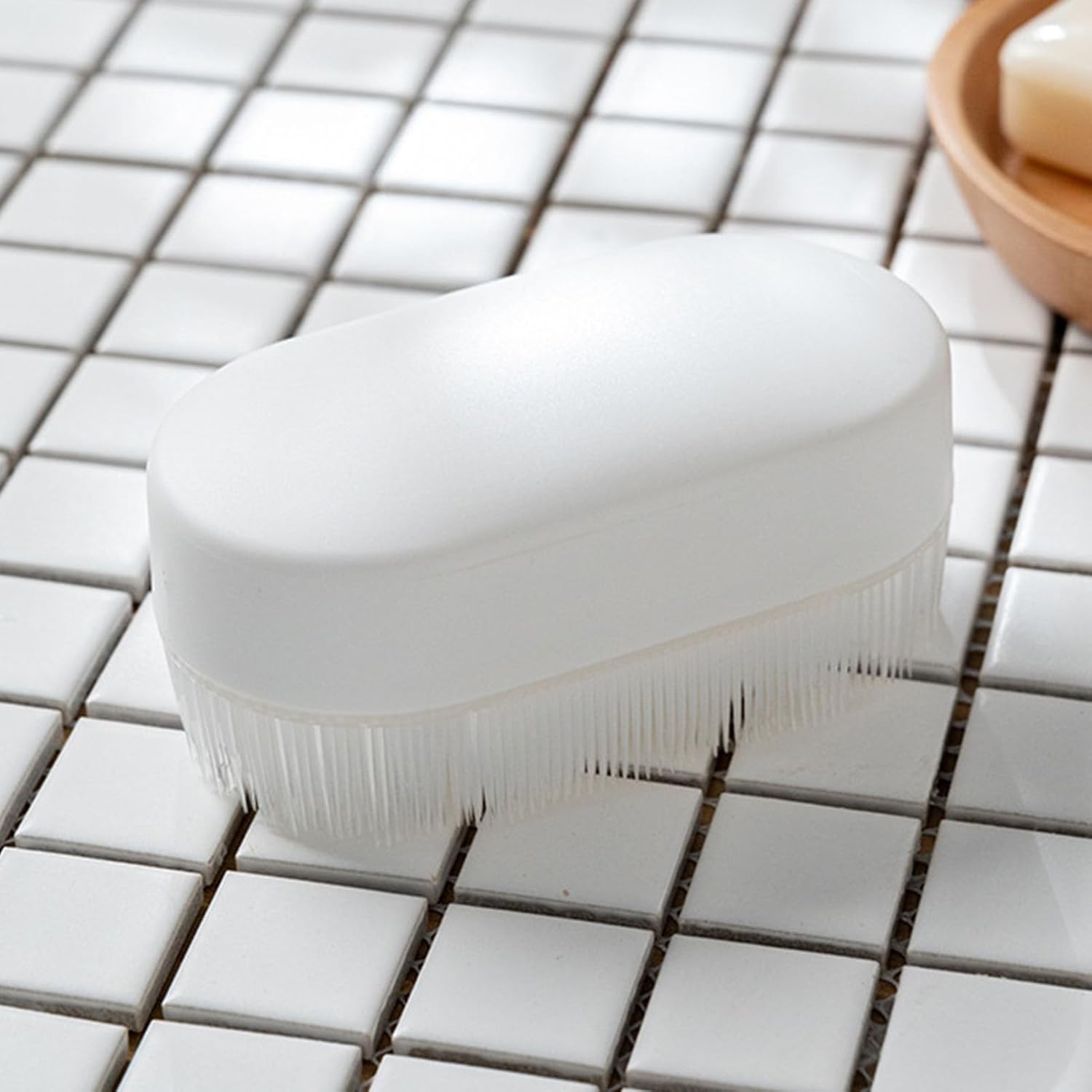 Laundry Scrub Brush, Brush Cleaning Shoe Household Clothes Shoes Scrubbing Detachable White Plastic for Countertops Bathtubs - Image 5