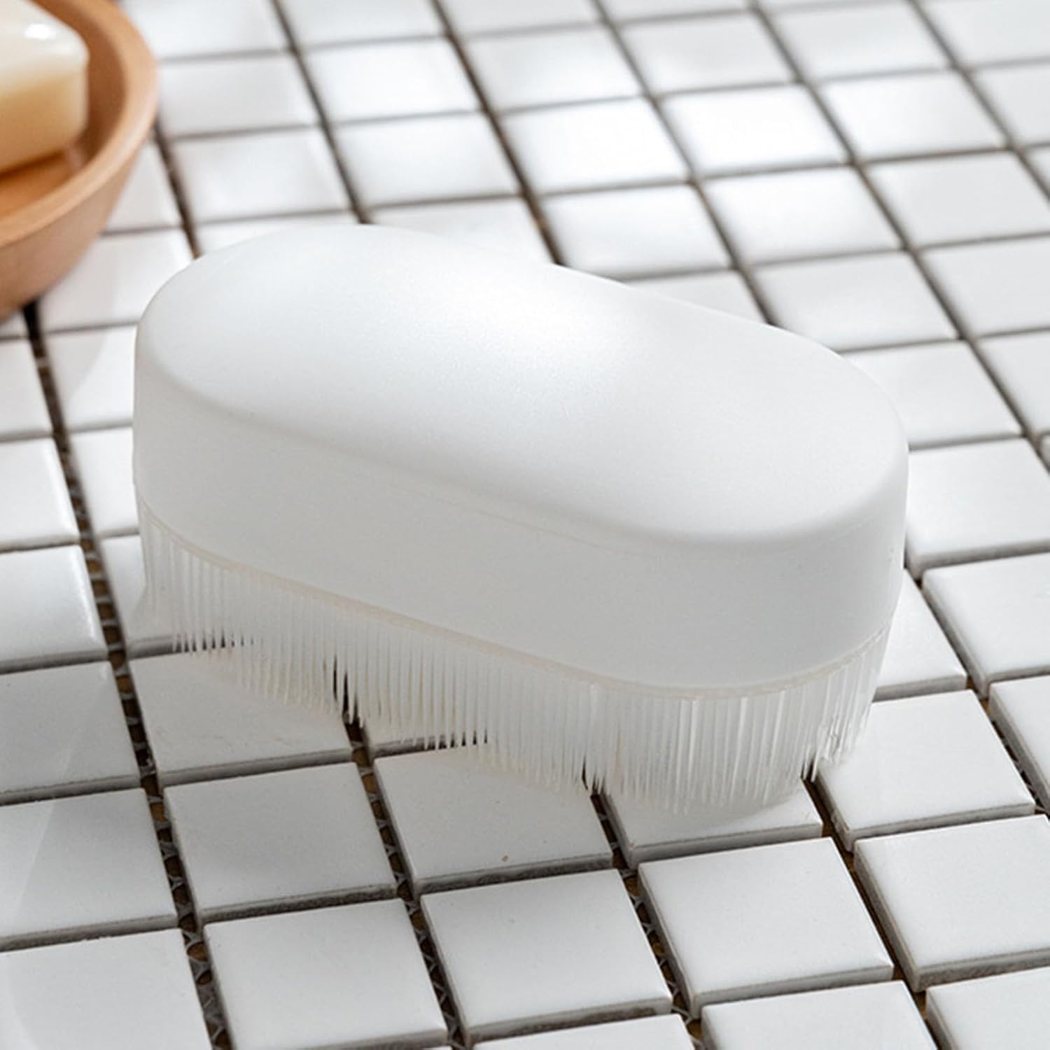 Laundry Scrub Brush, Brush Cleaning Shoe Household Clothes Shoes Scrubbing Detachable White Plastic for Countertops Bathtubs - Image 6