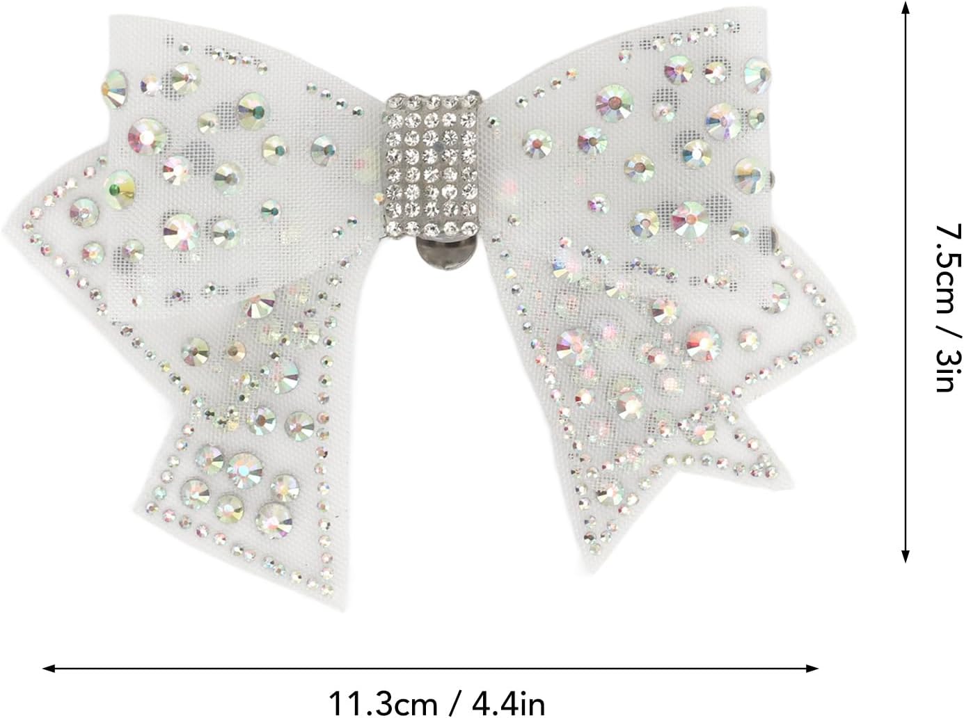 2 Pieces Bow Shoe Clips, Decorative Clips Rhinestone Buckle Shoes Decorations for Woman and Girl - Image 4