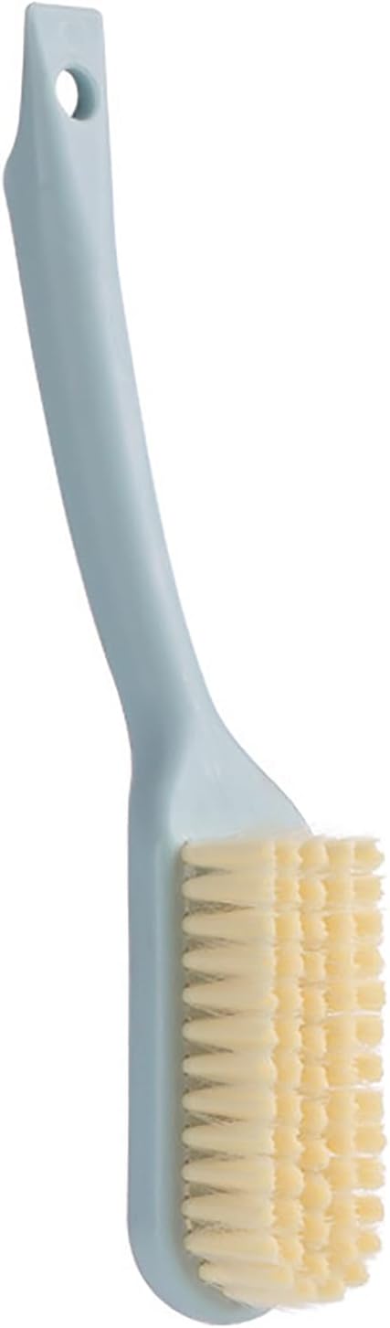 2Pcs Crevice Cleaning Brush, Bathroom Gaps Brush Multifunctional Long Handle Shoe All Purpose Scrubber with Ergonomic Handle(Blue) - Image 1