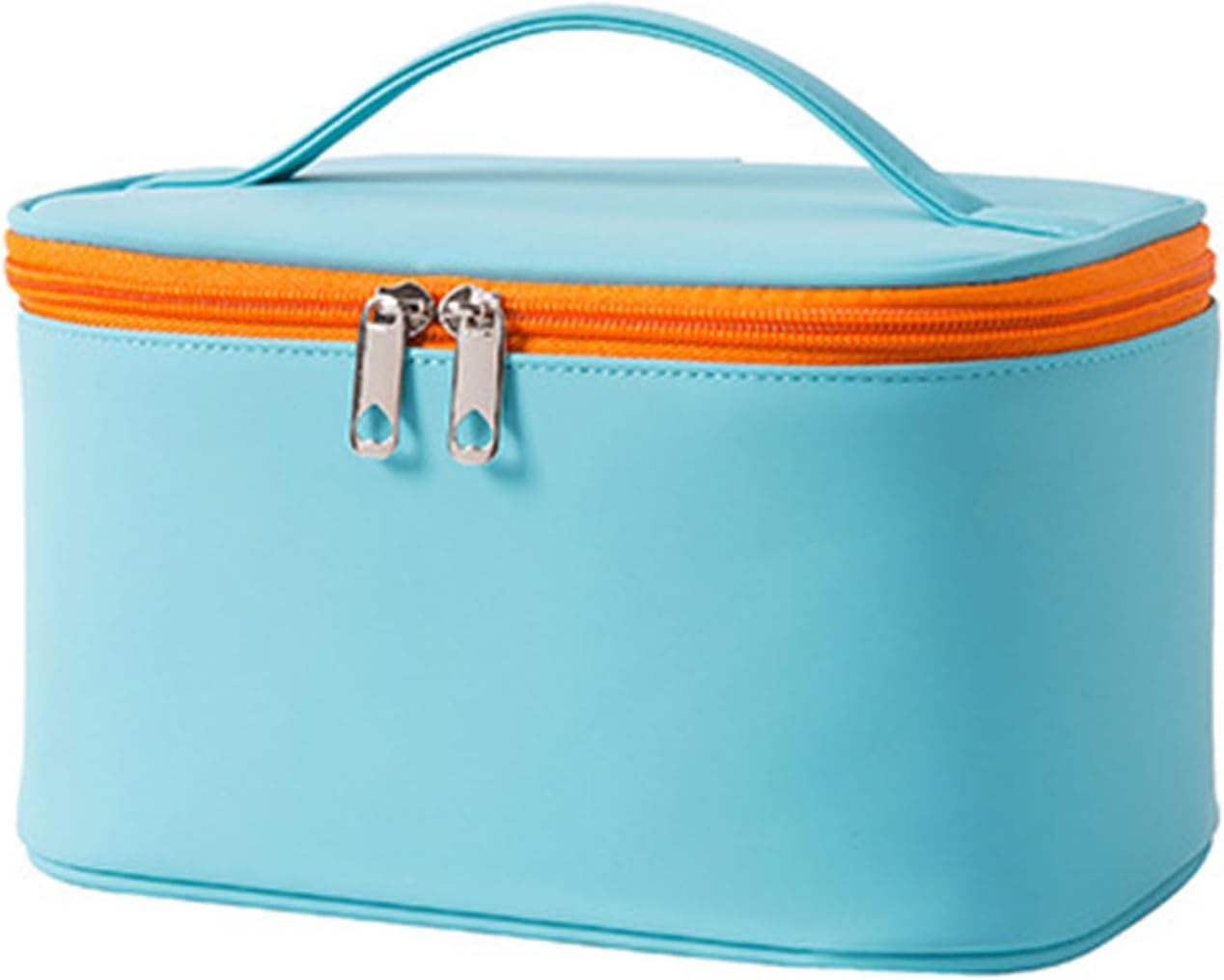 Large Capacity Travel Cosmetic Bag, Makeup Bag PU Leather Organizer Waterproof Pouch Portable for Women - Image 1