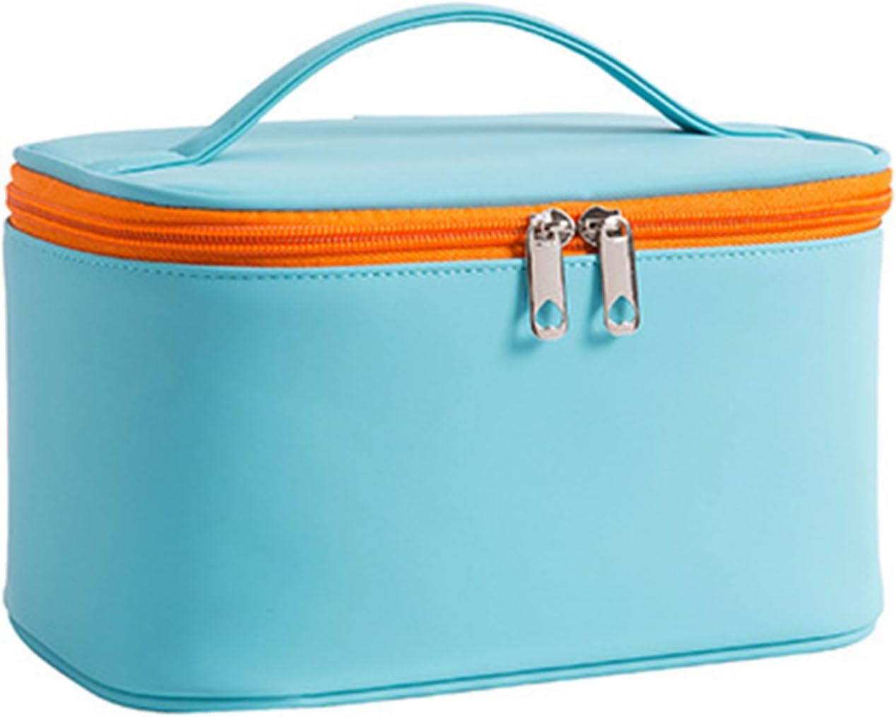 Large Capacity Travel Cosmetic Bag, Makeup Bag PU Leather Organizer Waterproof Pouch Portable for Women - Image 7