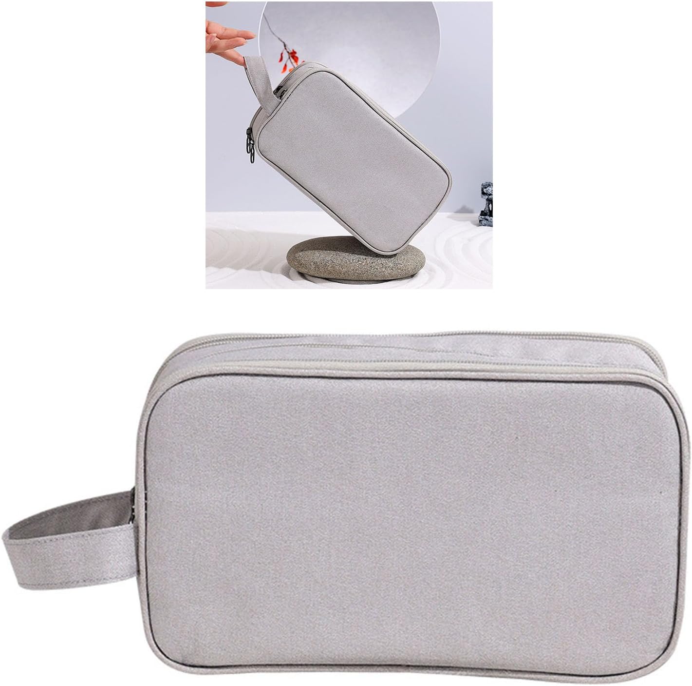 Travel Toiletry Bag, Large Capacity Pouch Storage Portable Organizer Handheld Bag - Image 6
