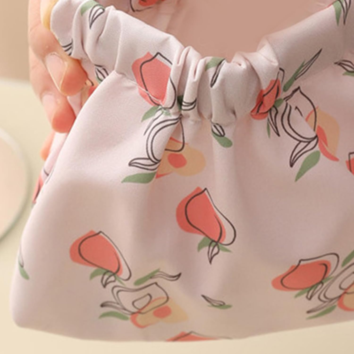 2Pcs Printed Pocket Cosmetic Bag, Mini Makeup Bag Portable Lipstick Case Travel Organizer for Headphones Jewelry - Image 2