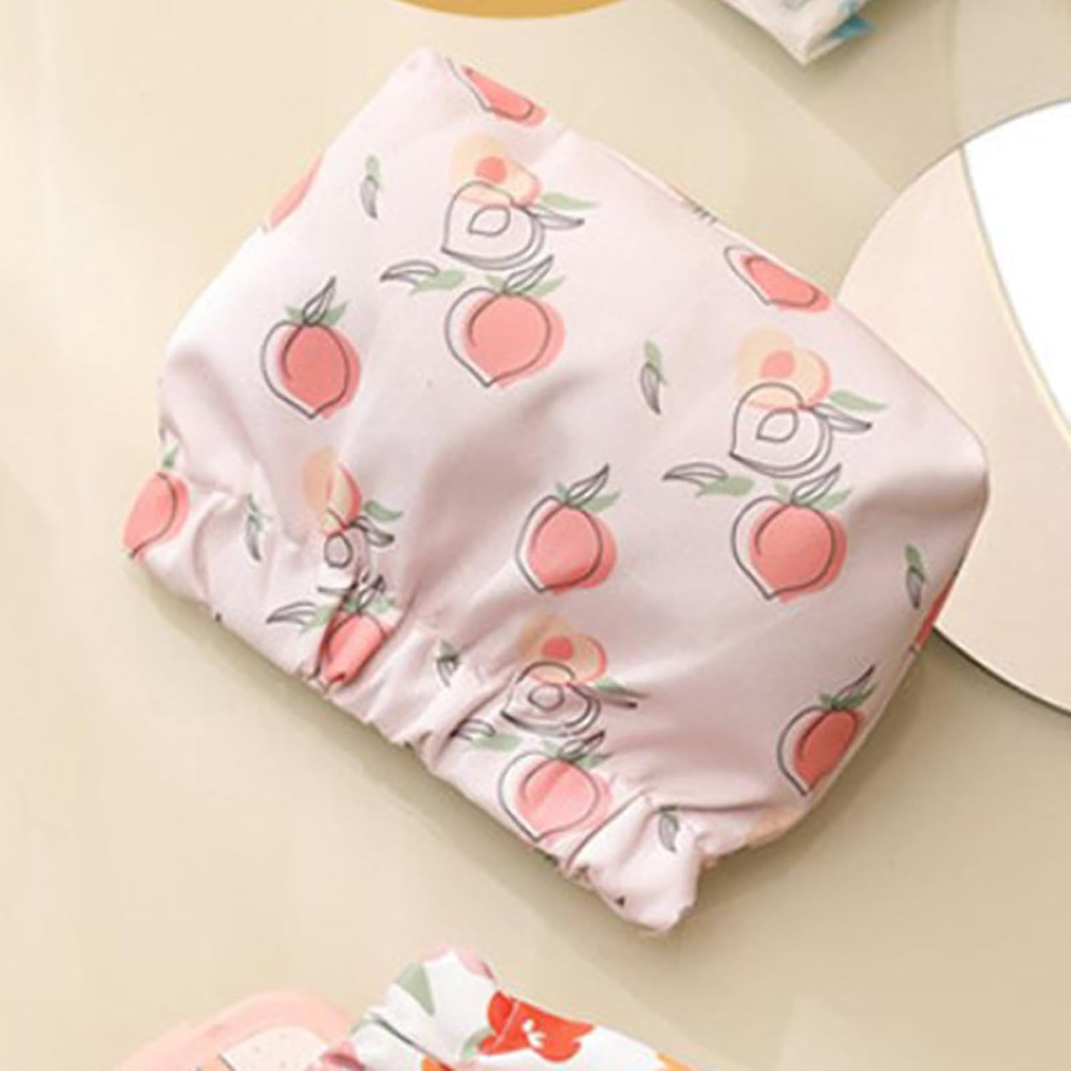 2Pcs Printed Pocket Cosmetic Bag, Mini Makeup Bag Portable Lipstick Case Travel Organizer for Headphones Jewelry - Image 7