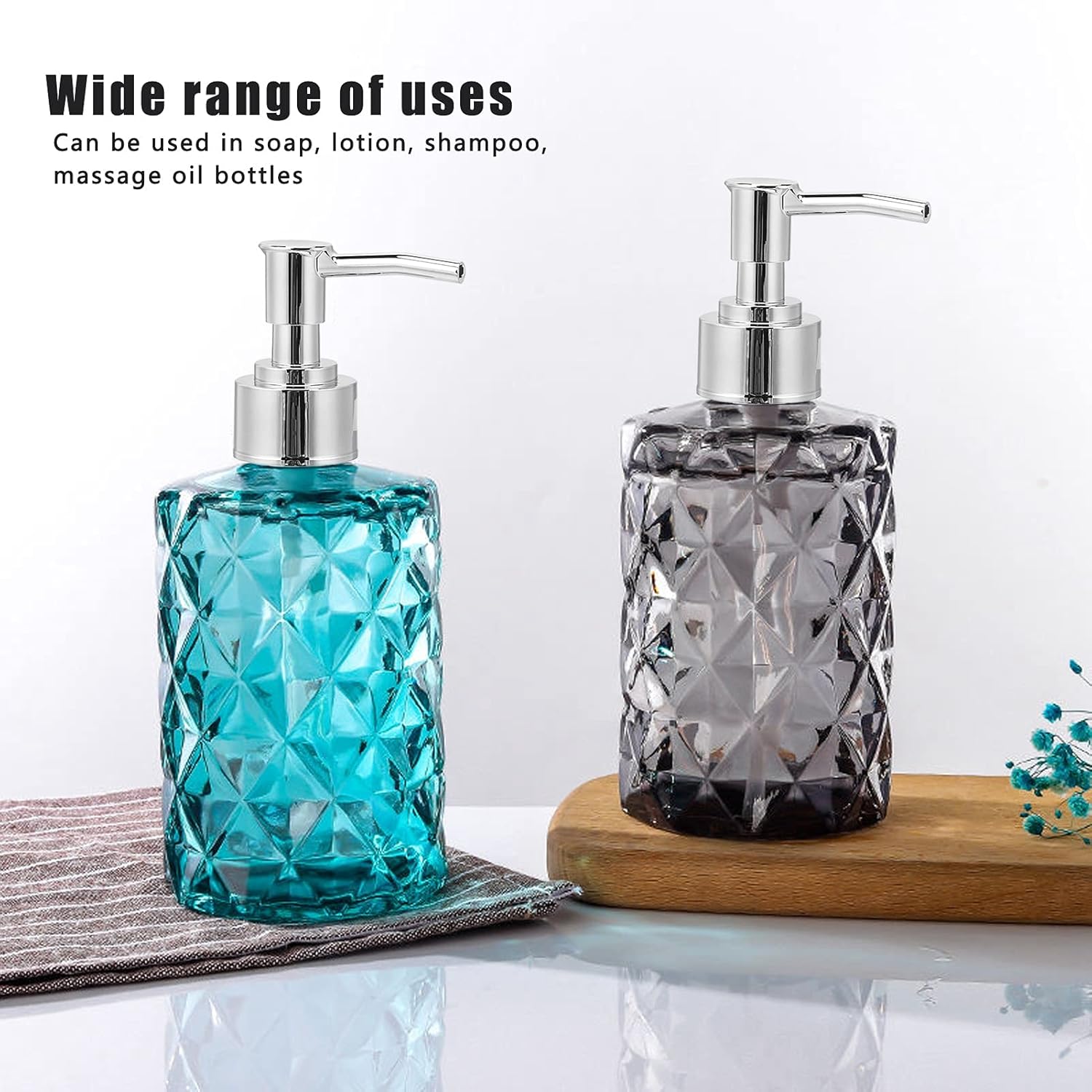 Hand Soap Pump, Pump Replacement Bottle Nozzle for Lotion Massage Oil Bottle(Silver ) - Image 3