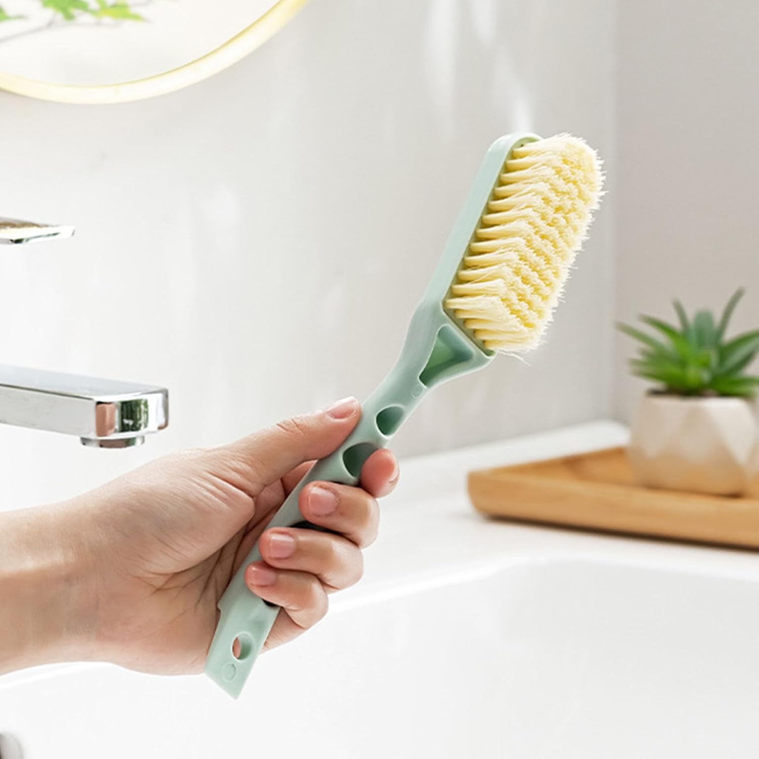 Shoe Cleaning Brush, Soft Bristle Brush Multi Purpose Scrub Hand Held Hanging Kitchen Scrubbing Shoes for - Image 2