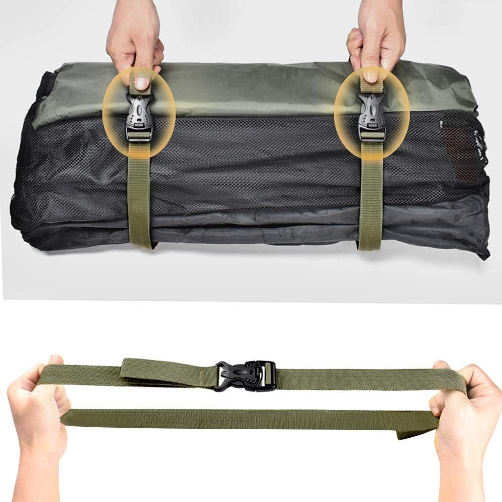 4PCS Backpack Straps, Straps with Buckles Hip Belt Replacement Double Safety Buckle Baggage Packing Suitcase Fixed Rope for Outdoor - Image 2